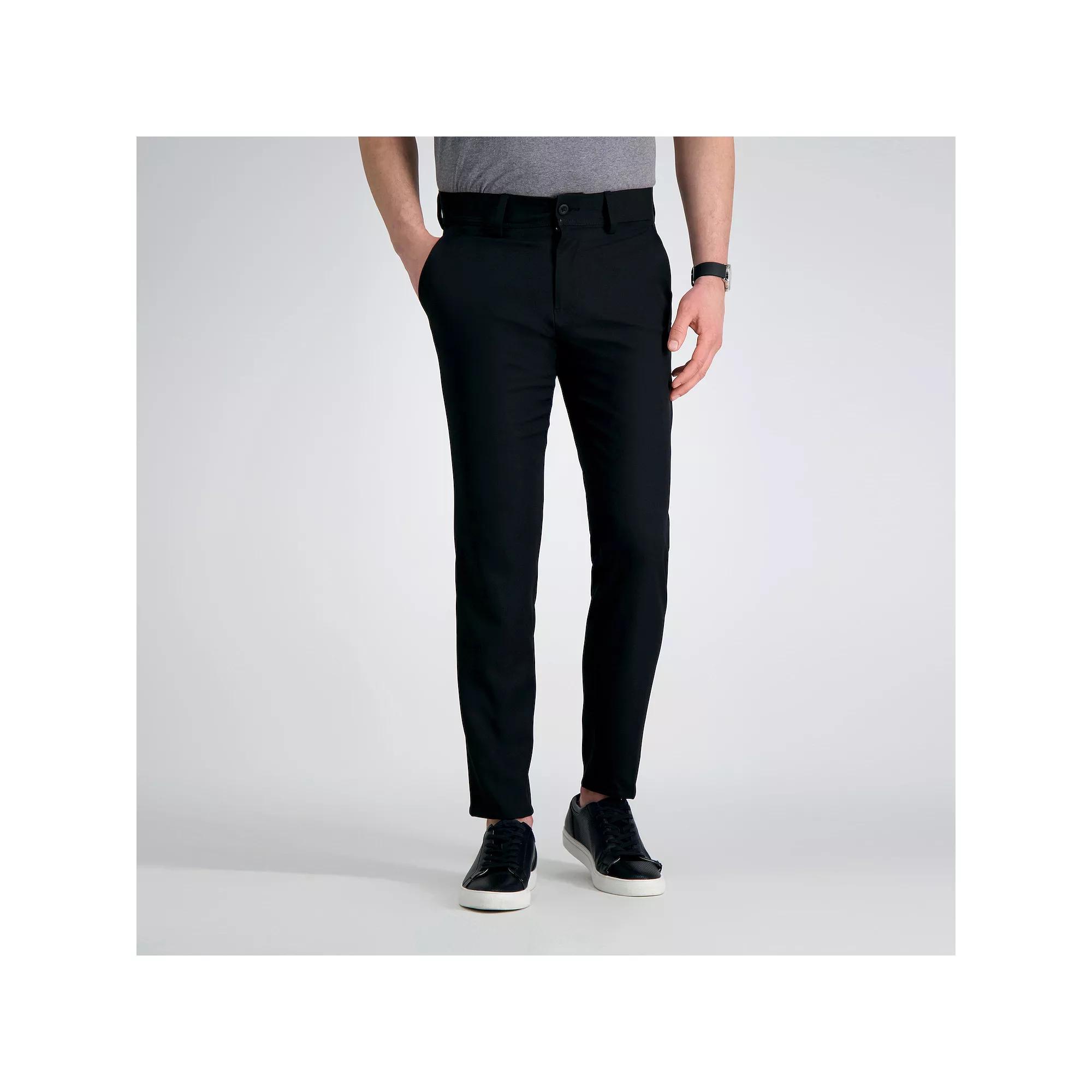 Men's Haggar® The Active Series™ Everyday Slim Fit Flat-Front Pants,  Product Image