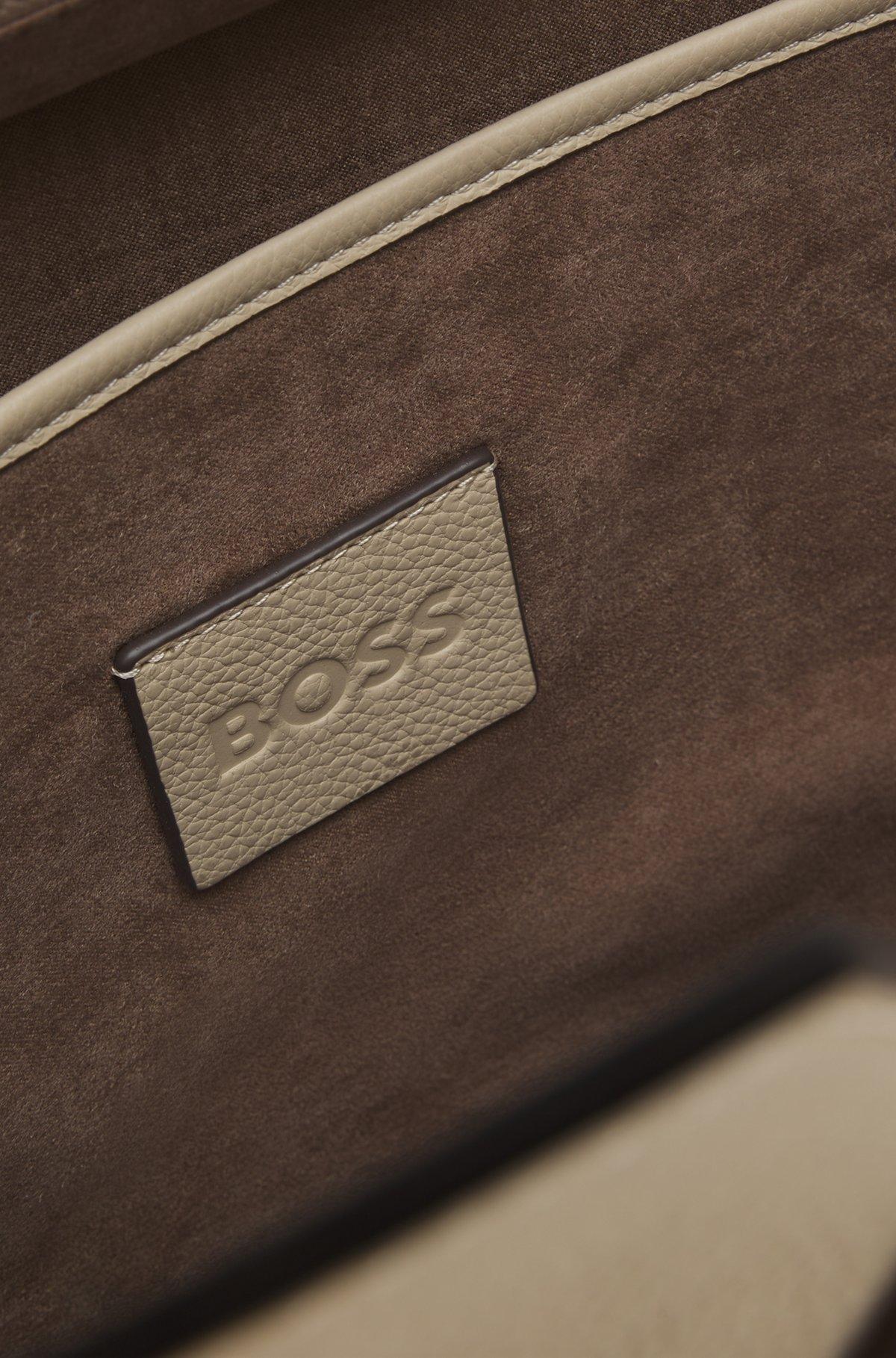 BOSS REVERS tote bag in leather with belt detail Product Image