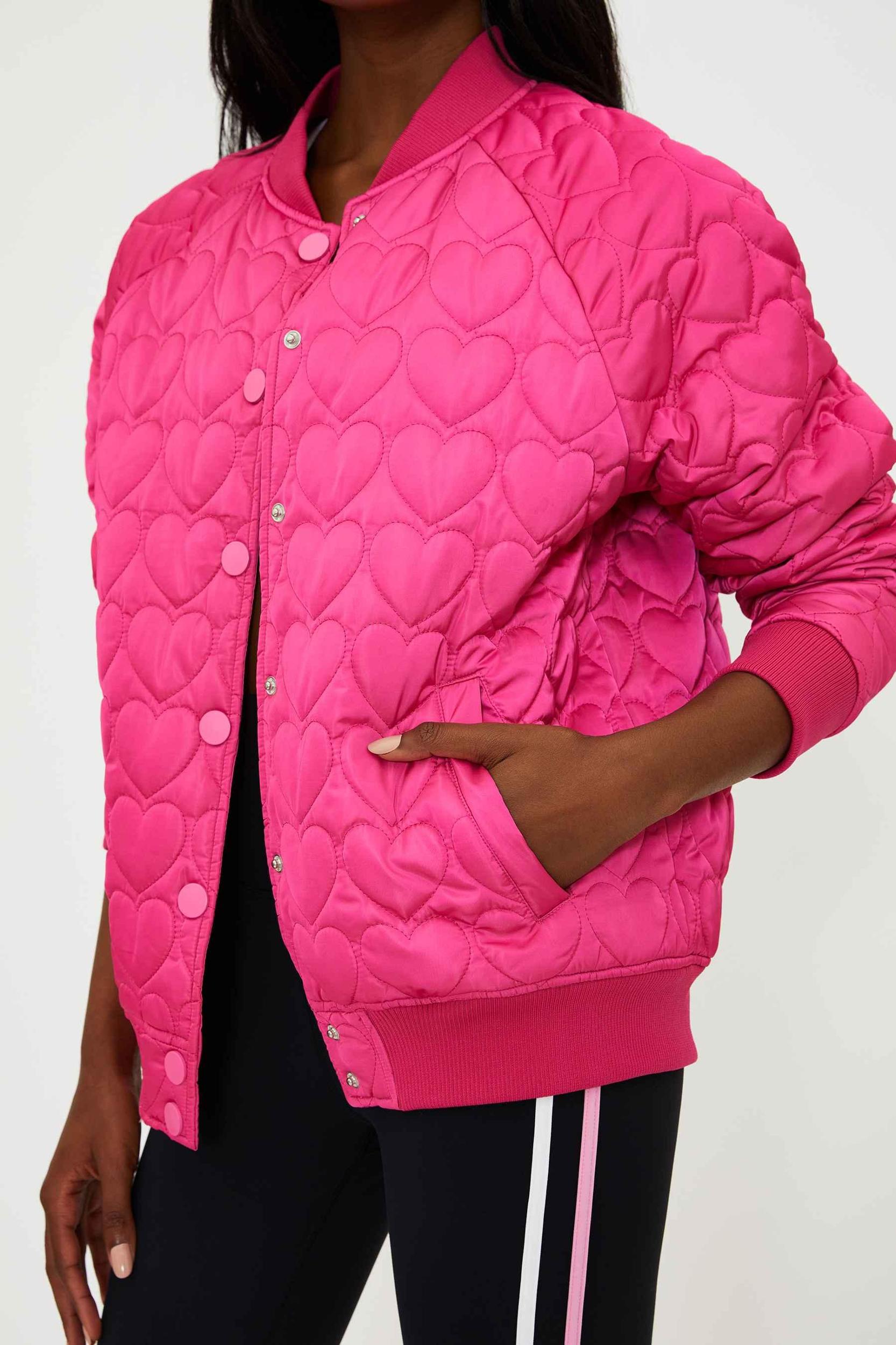 Flight Jacket Fuchsia Heart Product Image