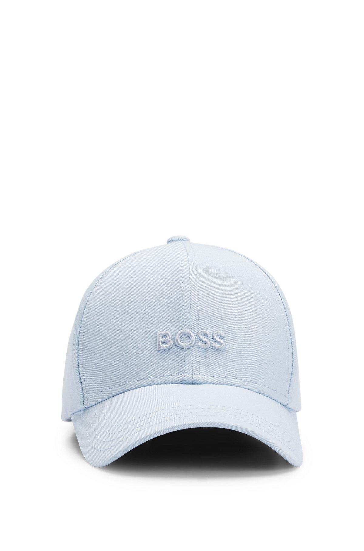 BOSS - Baseball cap in cotton twill with embroidered logo - Light Blue Product Image
