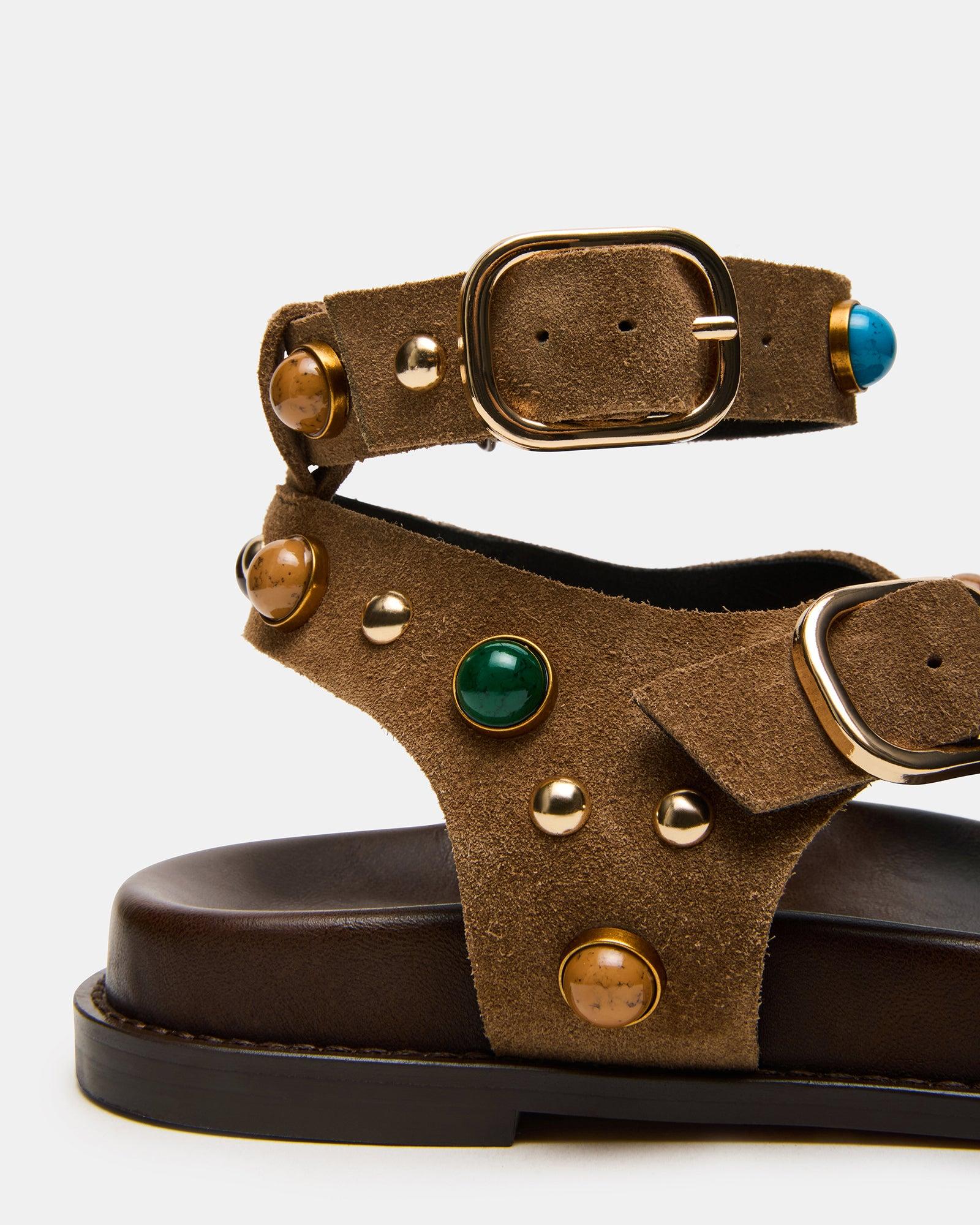 LINEAR TAUPE SUEDE Female Product Image