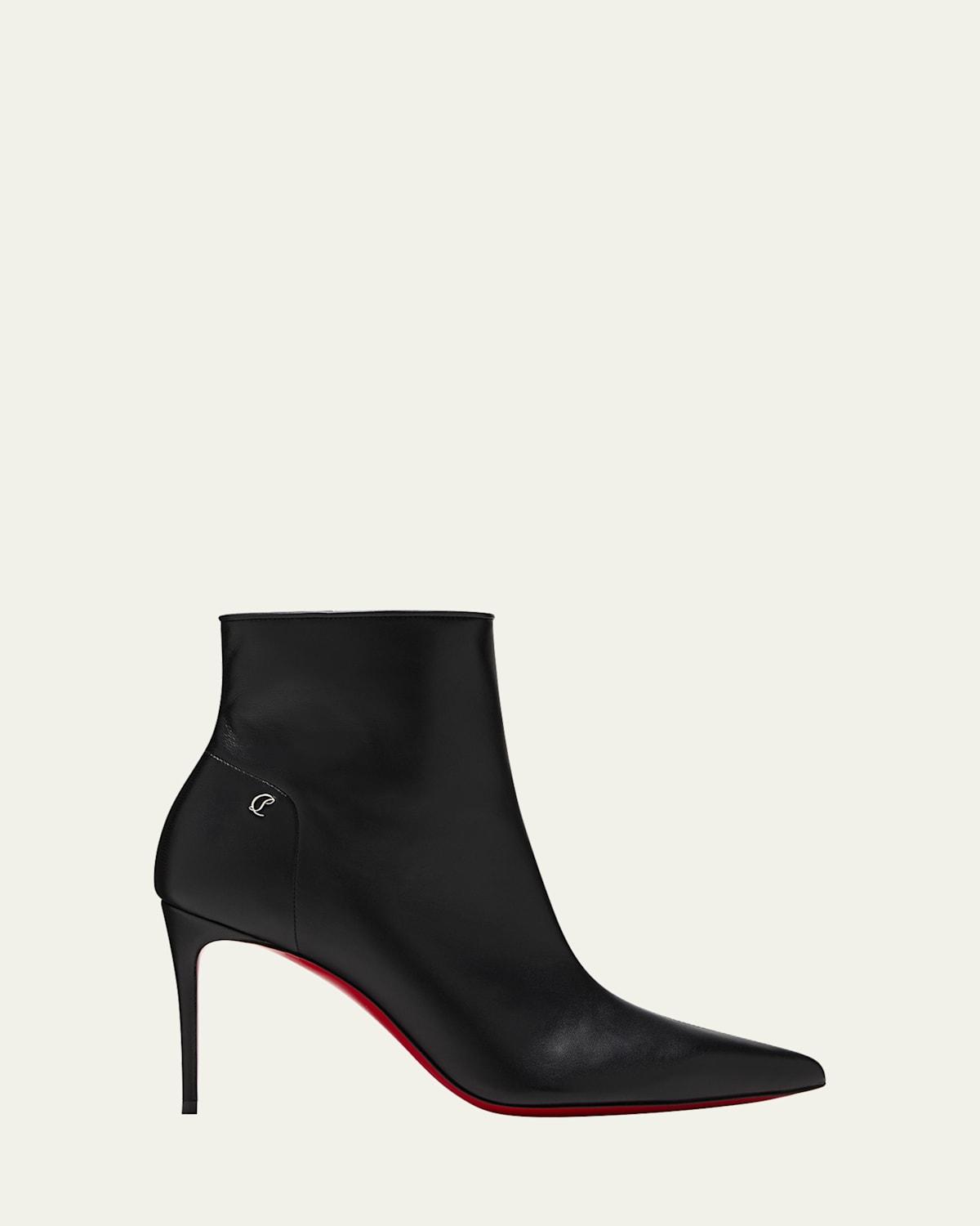 Sporty Kate Leather Red Sole Booties Product Image