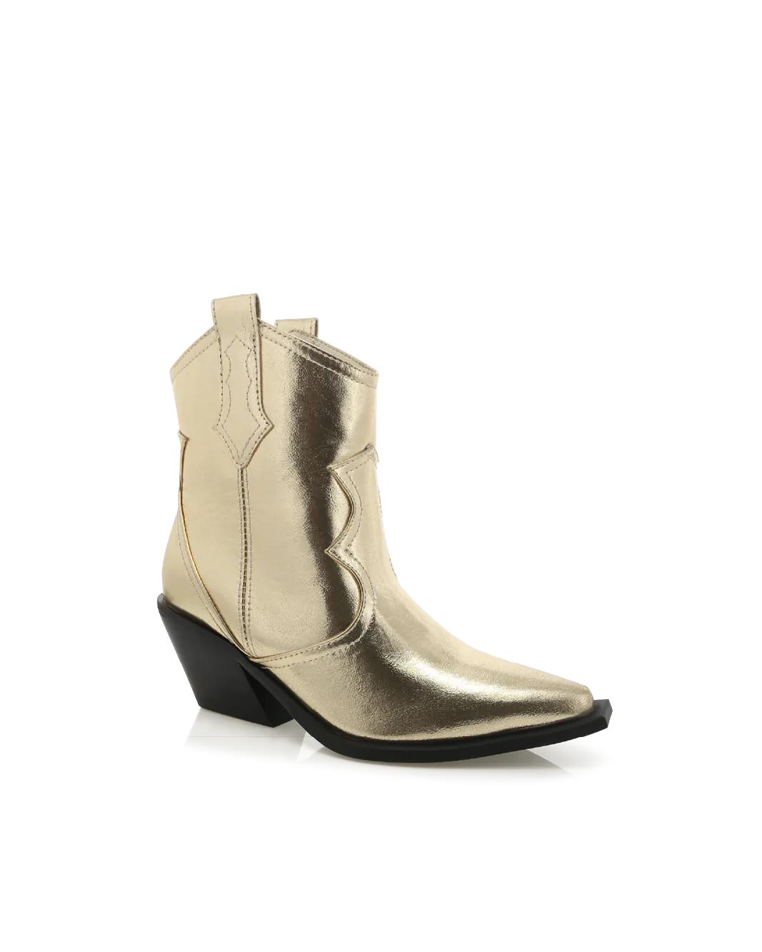 Ulira Gold Metallic Booties Product Image