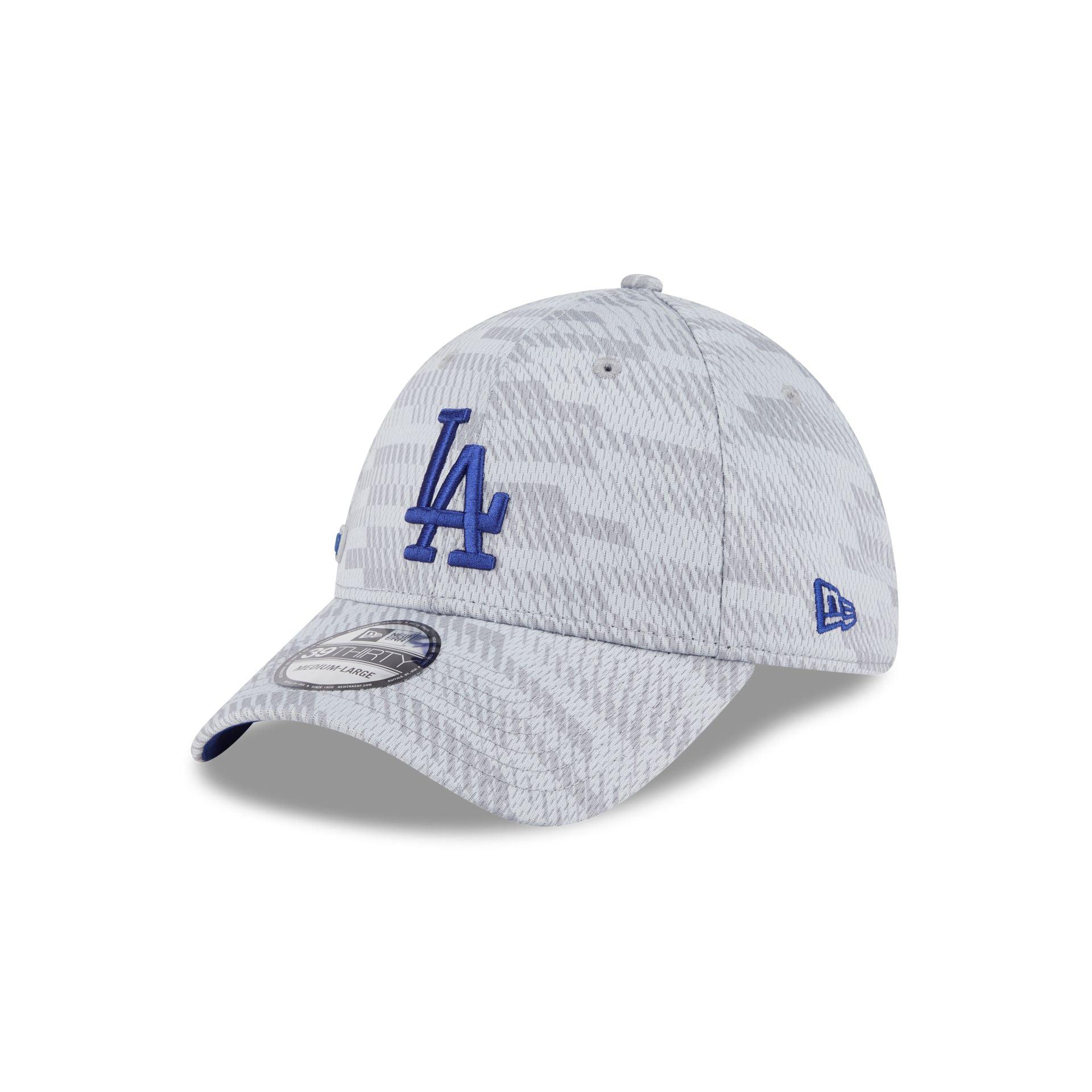 Los Angeles Dodgers 2025 Clubhouse Gray 39THIRTY Stretch Fit Male Product Image