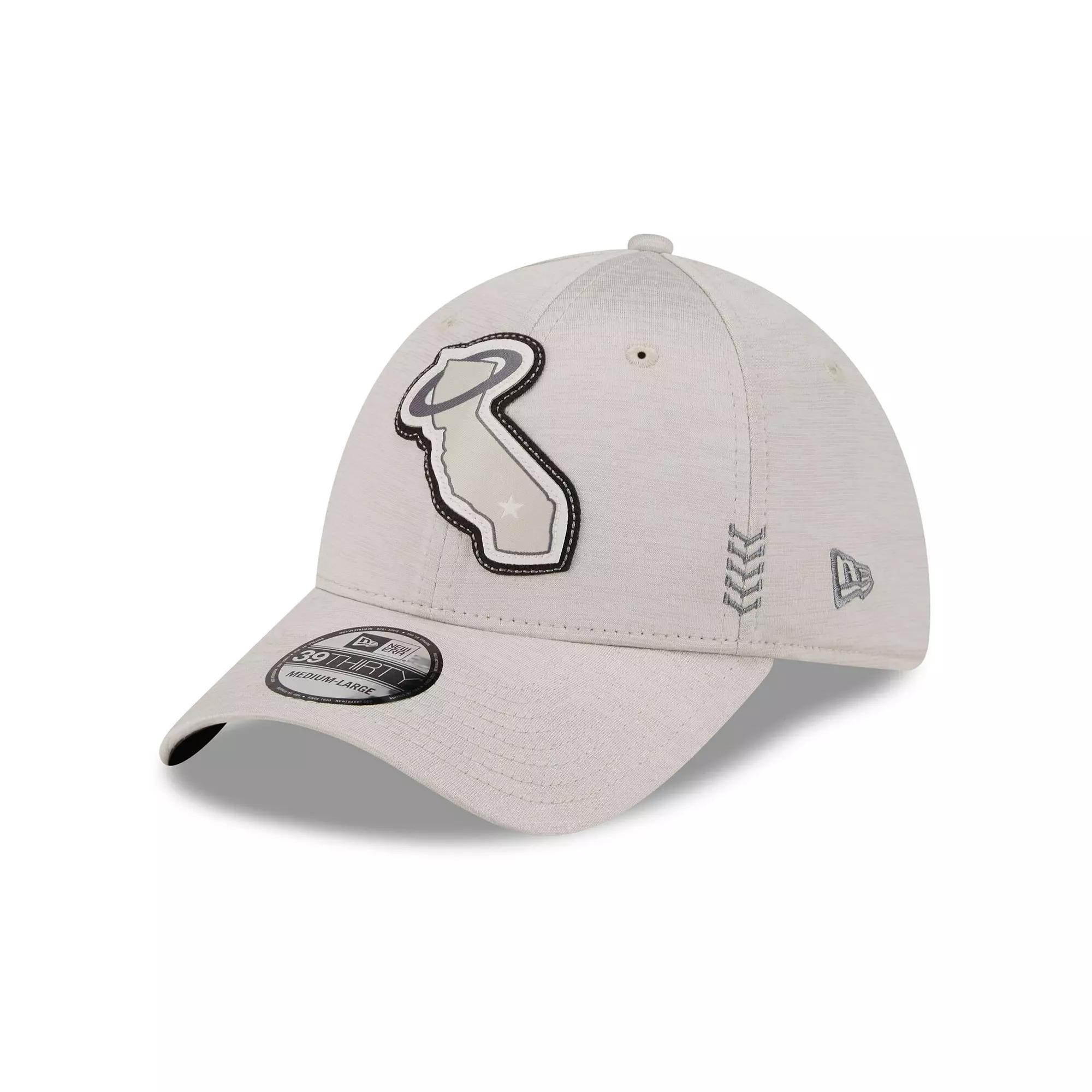 Men's New Era Cream Los Angeles Angels 2024 Clubhouse 39THIRTY Flex Fit Hat,  Product Image