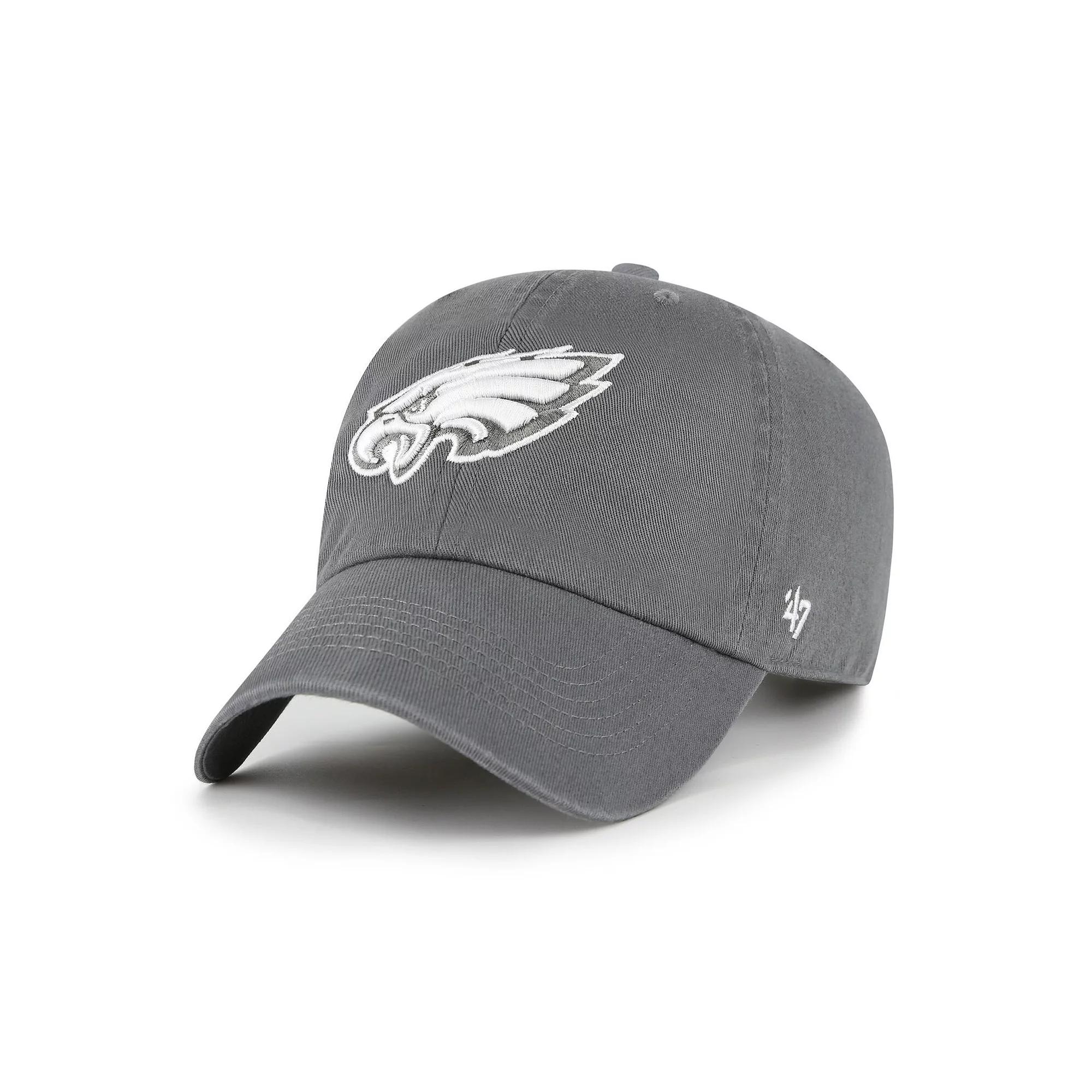 Women's '47 Gray Philadelphia Eagles Bright Side Clean Up Adjustable Hat, Grey Product Image