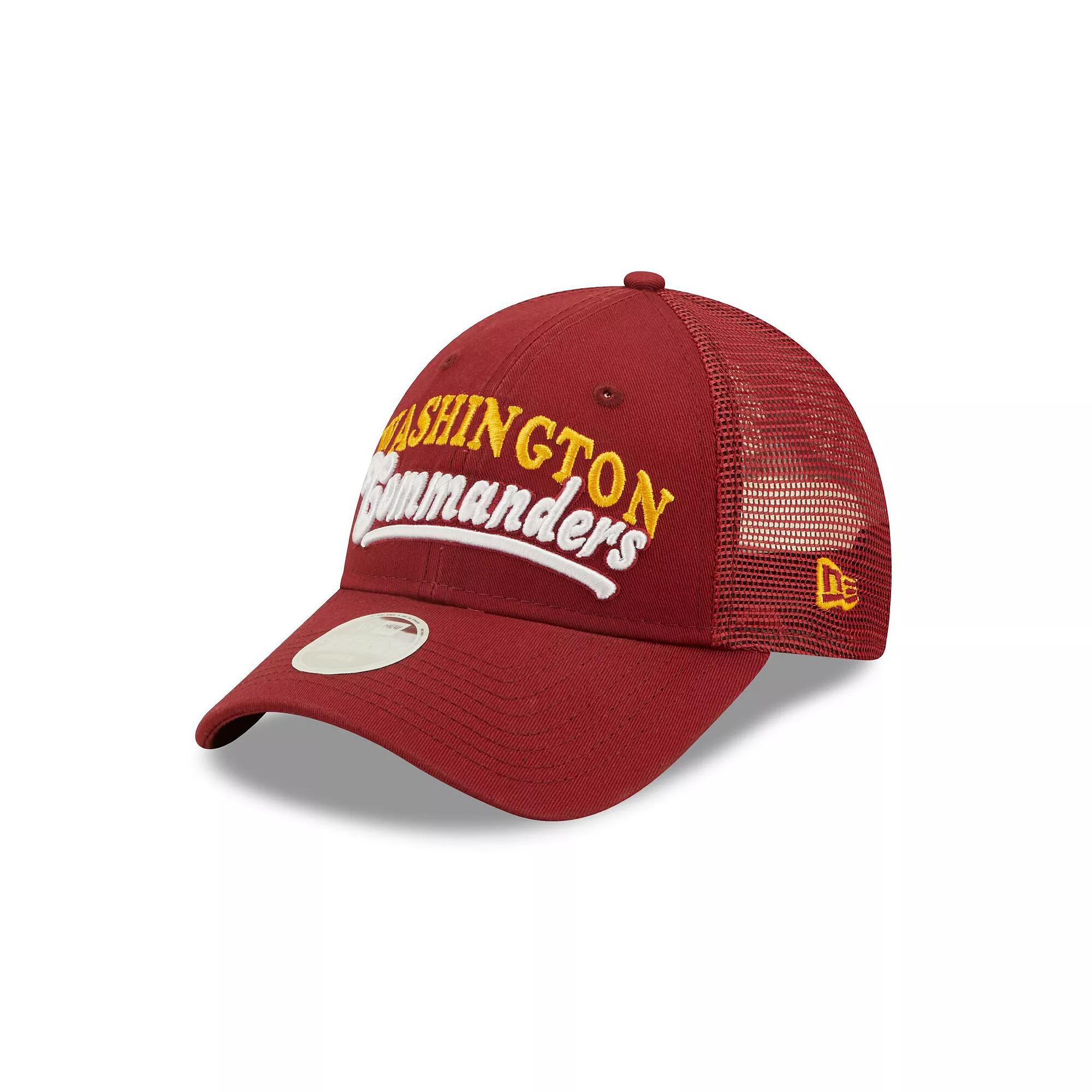 Women's New Era   Burgundy Washington Commanders Team Trucker 9FORTY Snapback Hat, Wft Med Re Product Image