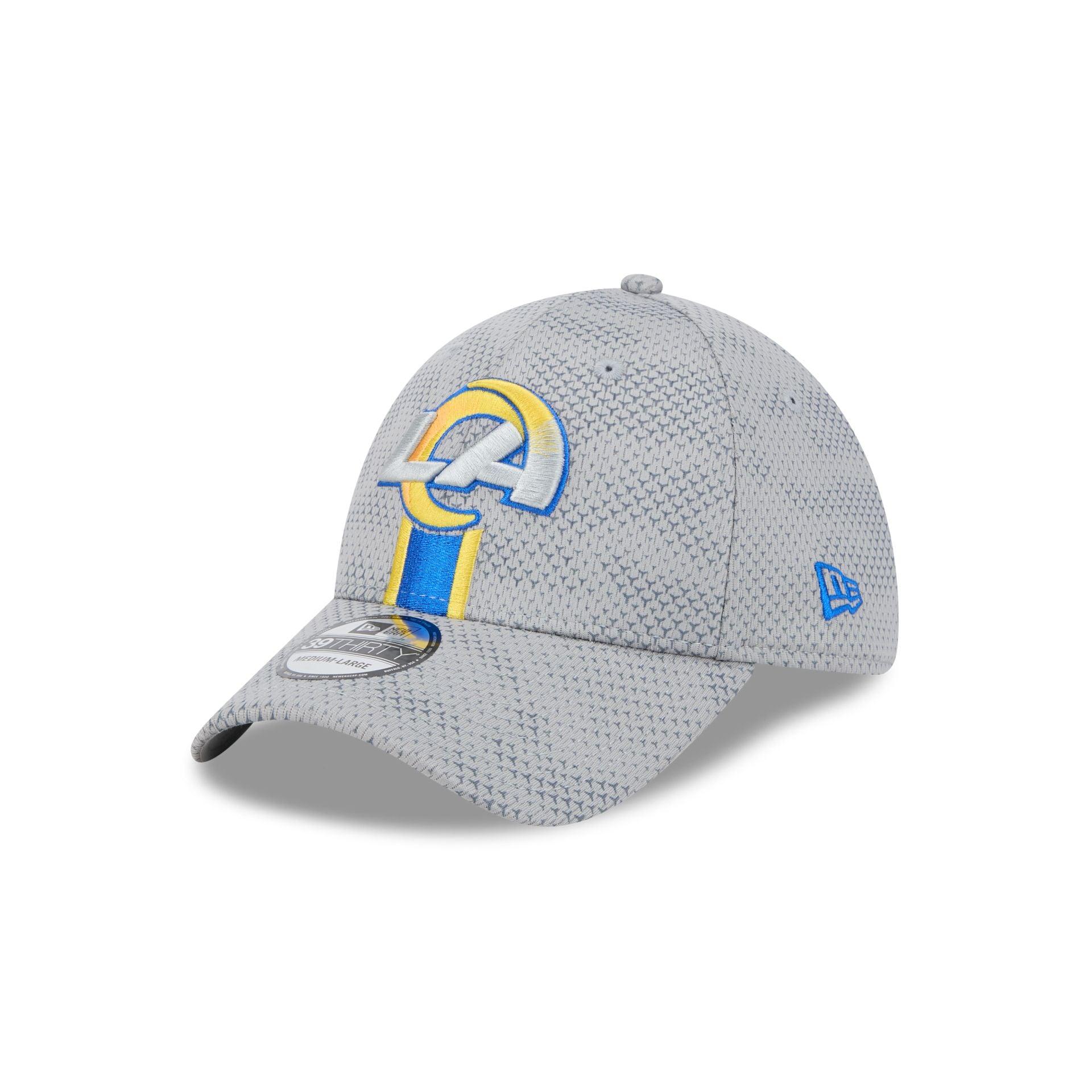Los Angeles Rams 2024 Sideline Gray 39THIRTY Stretch Fit Hat Male Product Image