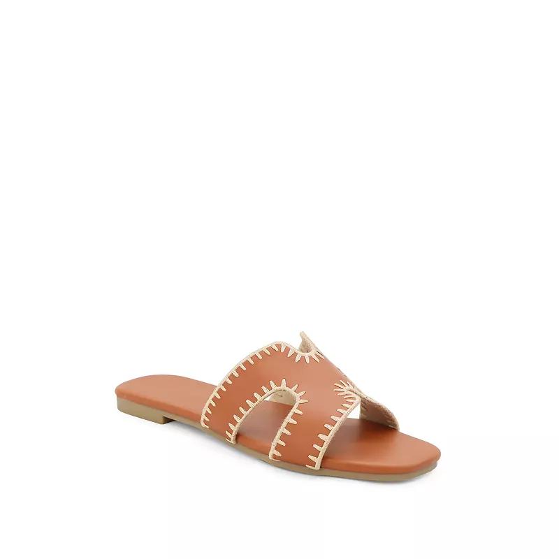 Yoki Essie-29 Women's Open Toe H-Band Stitch Sandals,  Product Image