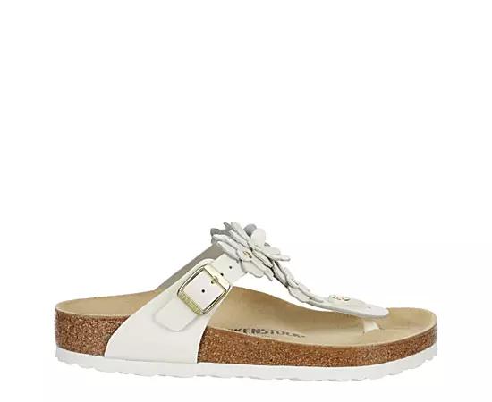 Birkenstock Womens Gizeh Flowers Footbed Sandal Product Image