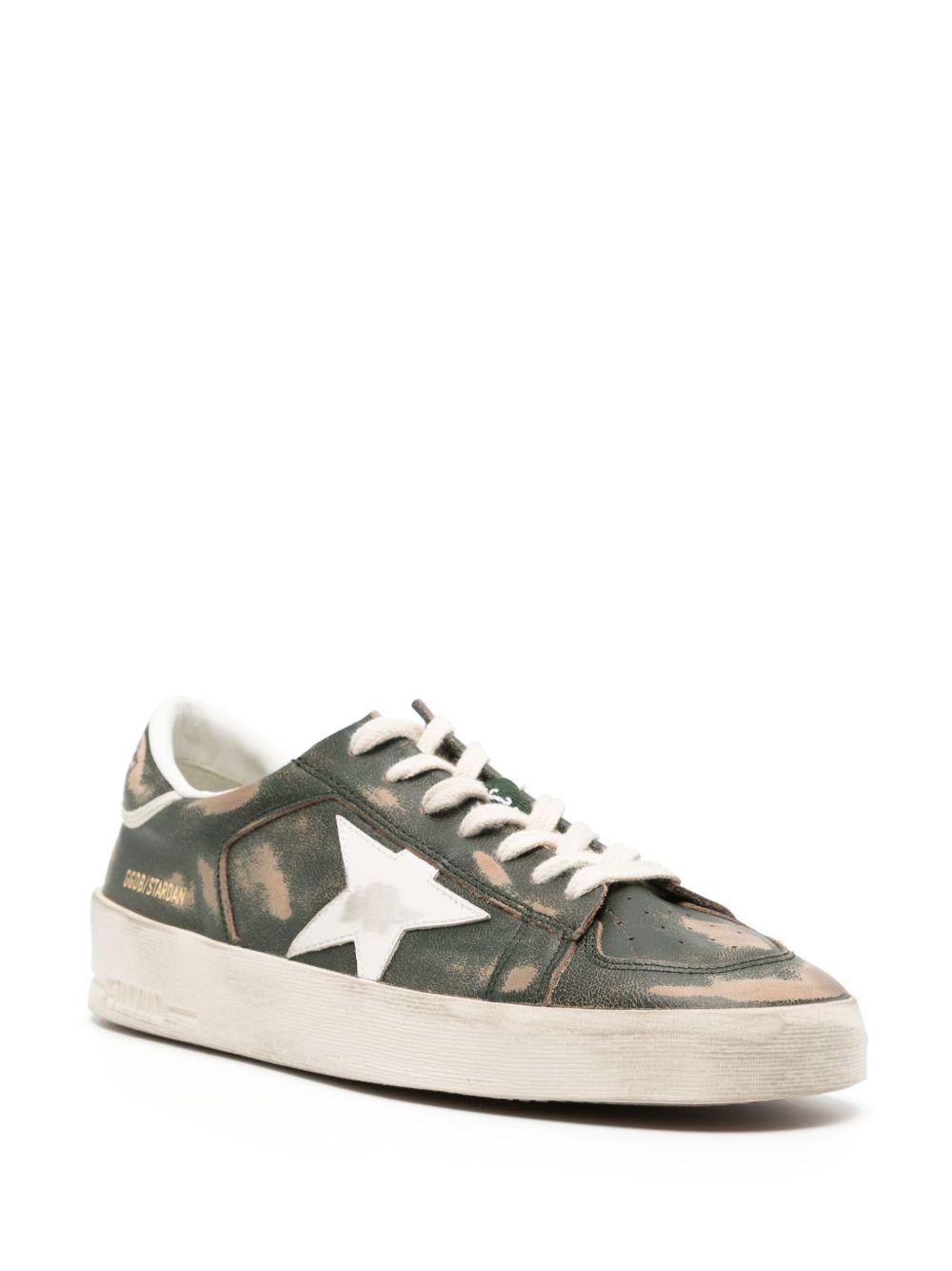 Stardan distressed leather sneakers Product Image