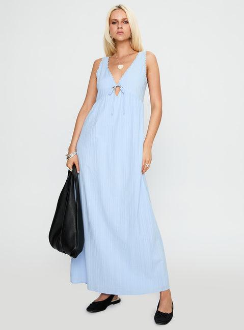 Elyza Maxi Dress Blue Product Image