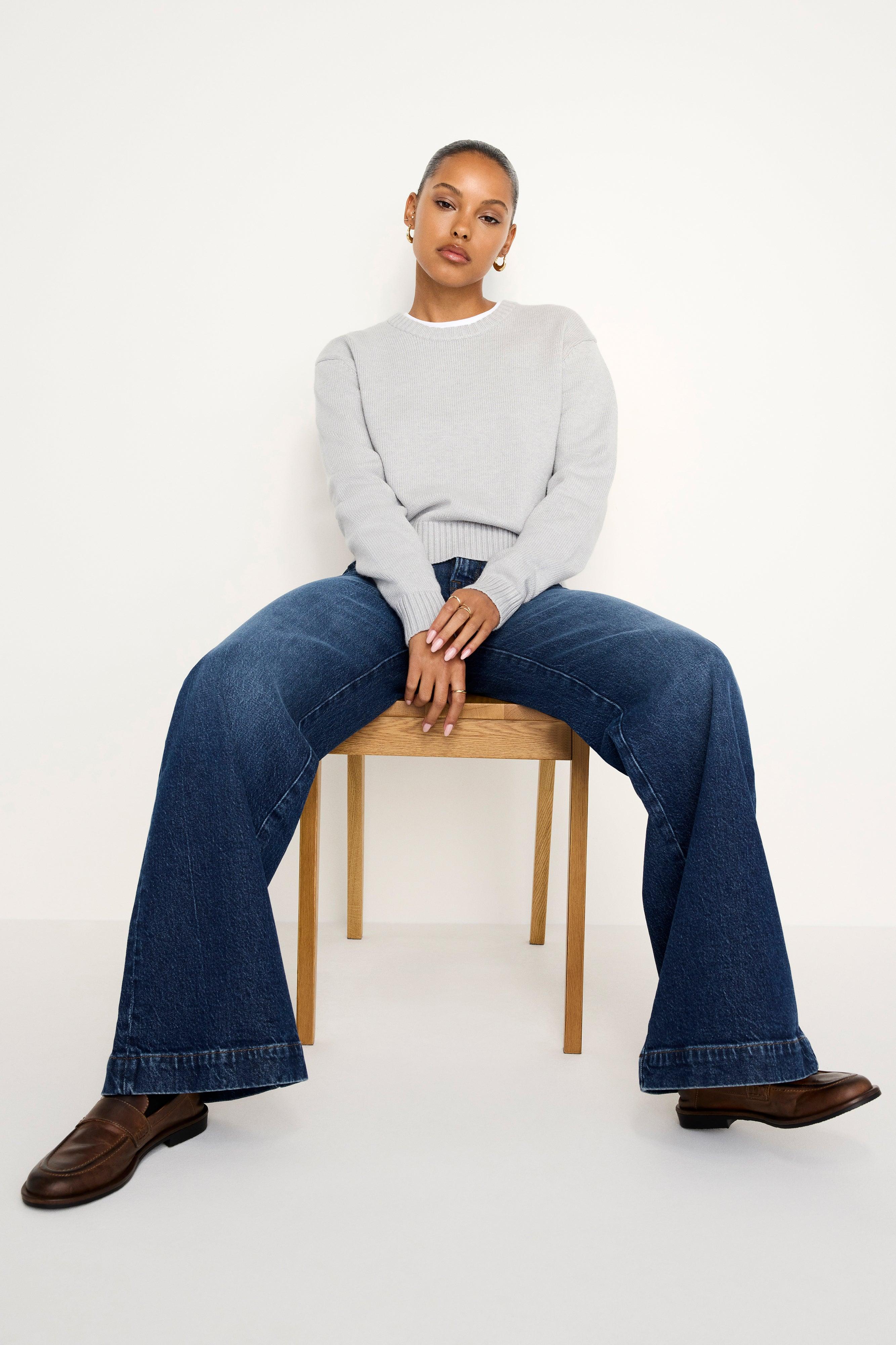 GOOD WAIST PALAZZO JEANS | INDIGO759 Product Image