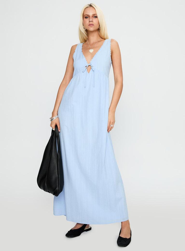 Elyza Maxi Dress Blue Product Image