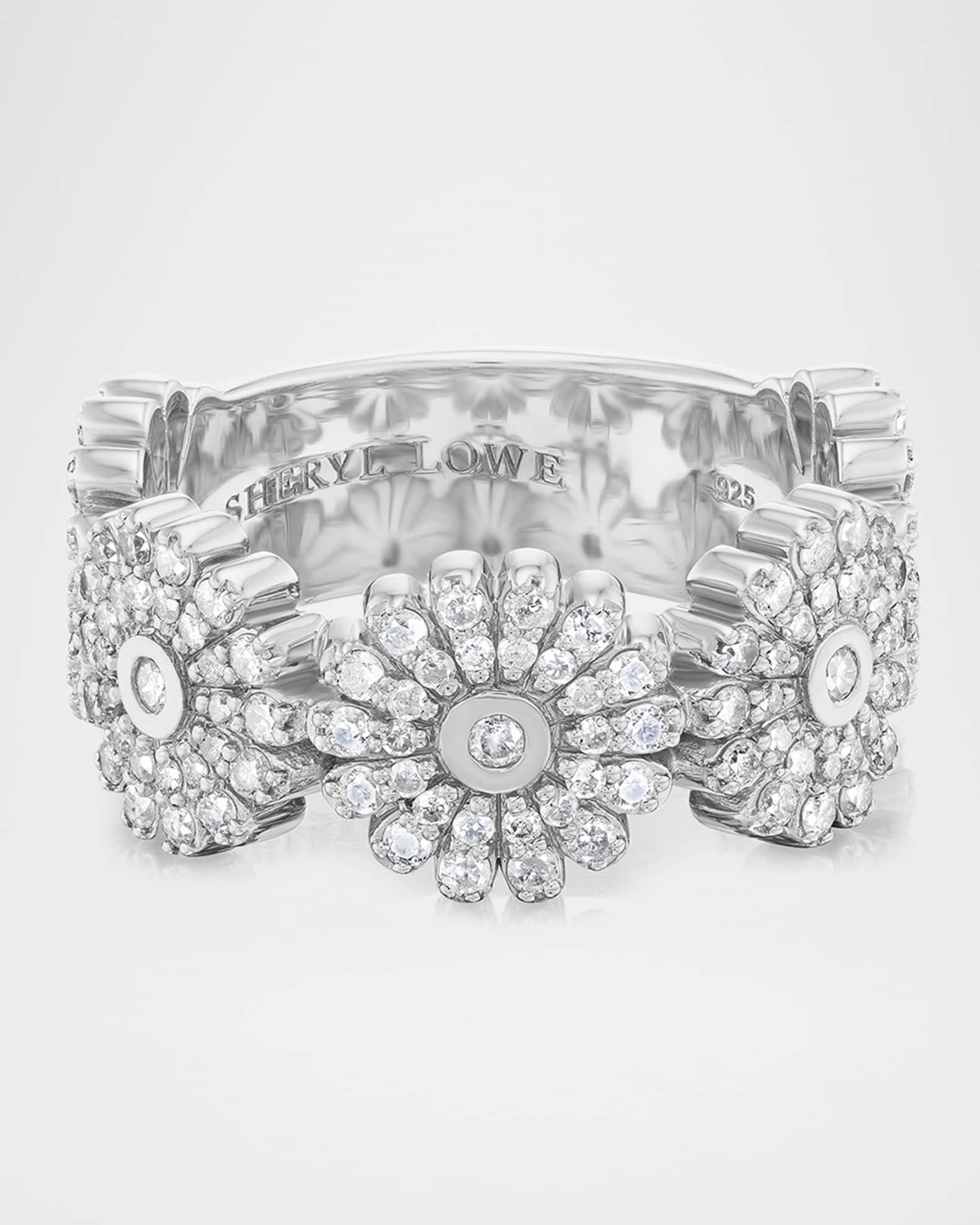 Diamond Daisy Band Ring  Product Image