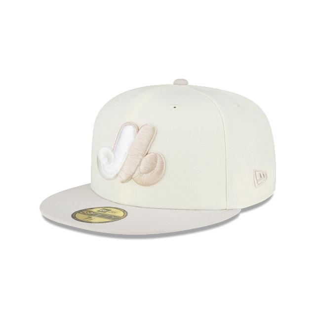 Montreal Expos White 59FIFTY Fitted Hat Male Product Image