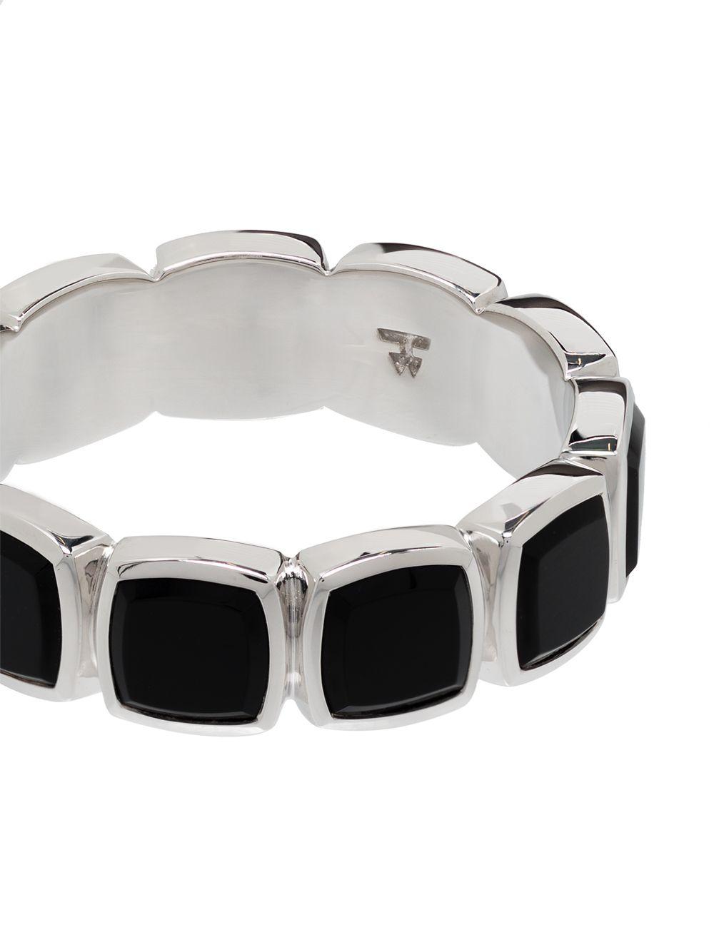 onyx embellished band ring Product Image