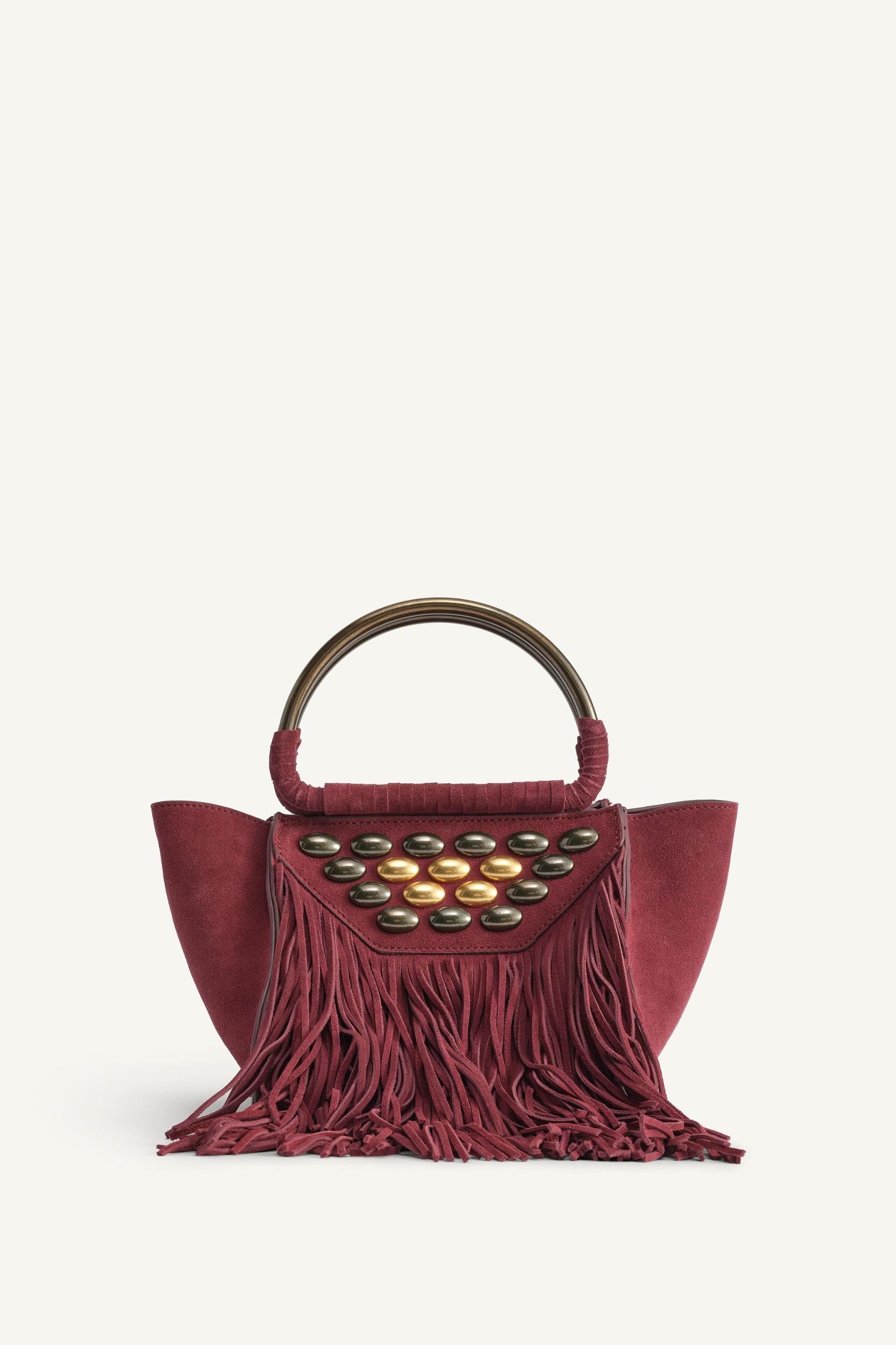 LIMITED EDITION SUEDE FRINGE MINI CITY BAG Product Image