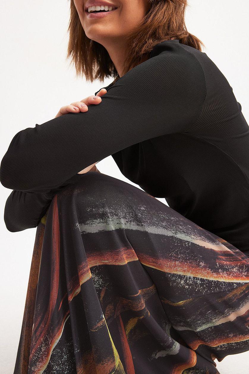 Mesh Flowy Maxi Skirt Product Image