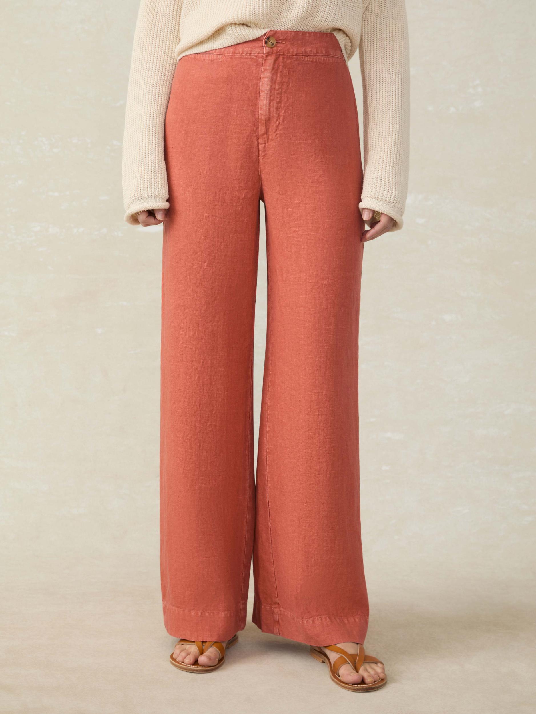 Sun Strider Linen Pant - Red Rock Female Product Image