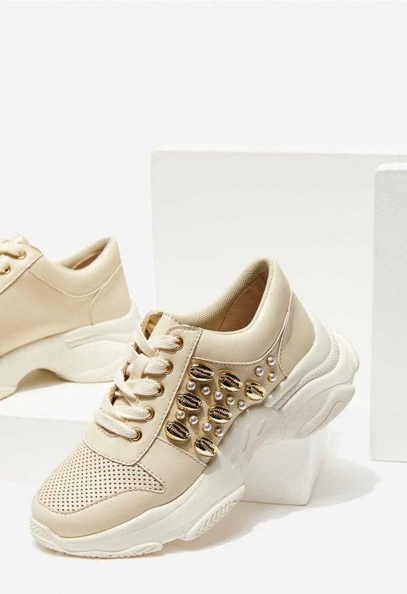 JustFab Margaux Platform Loafer Pump Womens Black/ White Size 8.5 Product Image