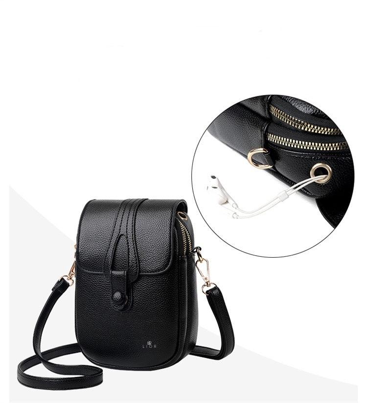 Lior's Timeless Retro Leather Shoulder Bag Product Image