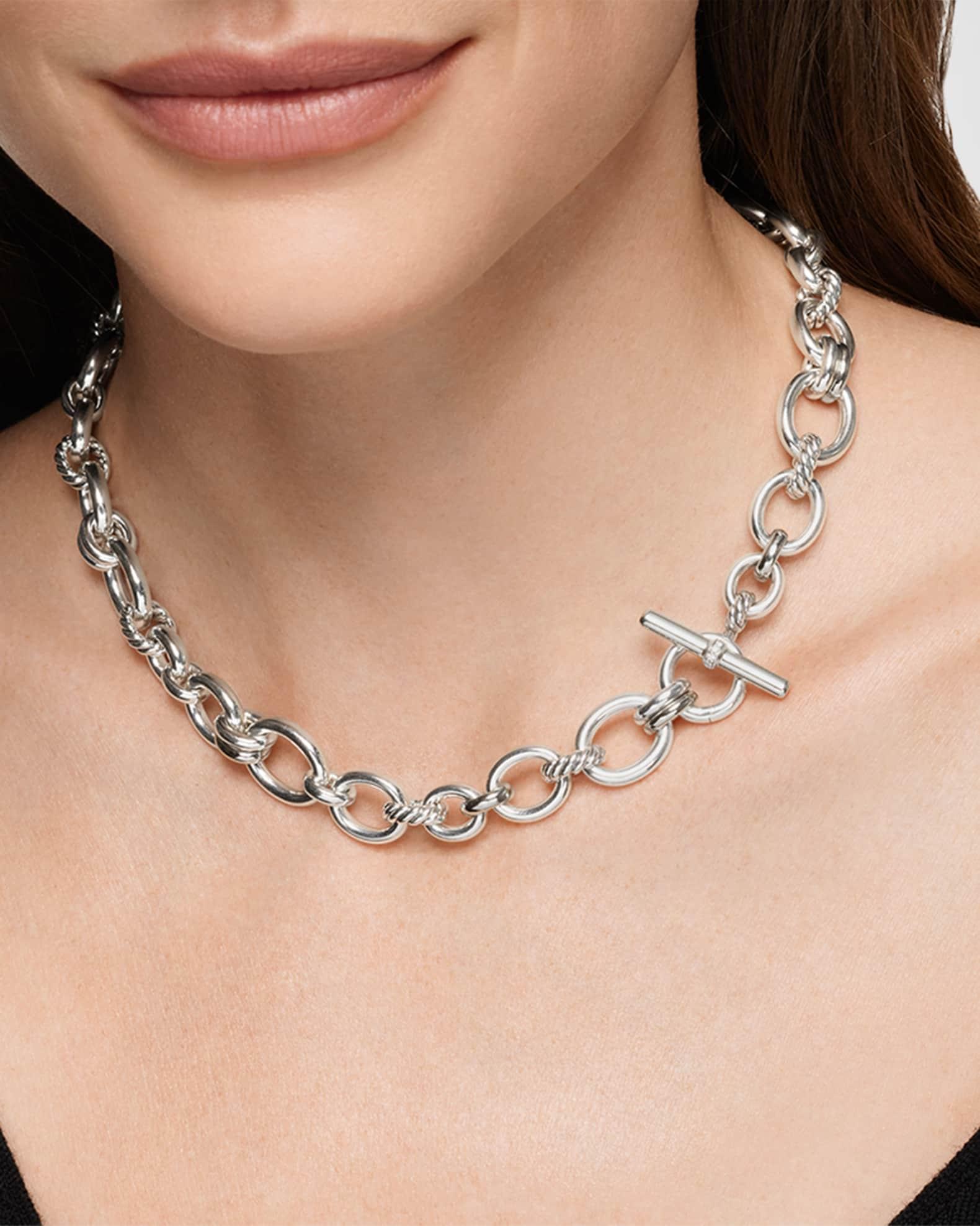 DY Mercer Triple Ring Earrings with Diamonds in 18K Gold, 35mm Product Image