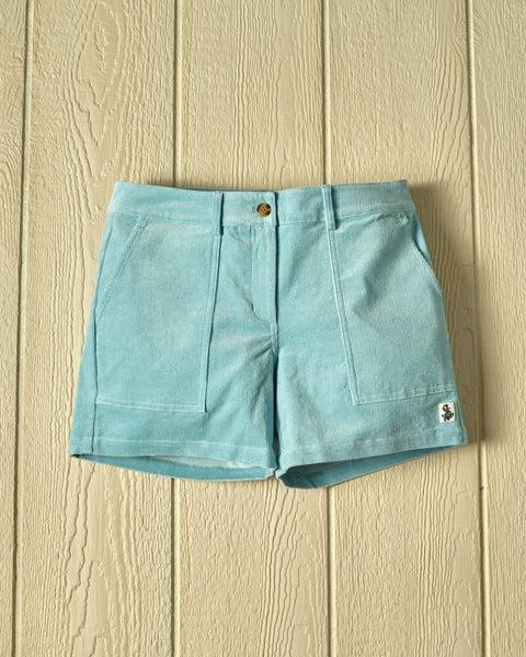 Women's Malibu Corduroy Short in Bimini Blue Product Image