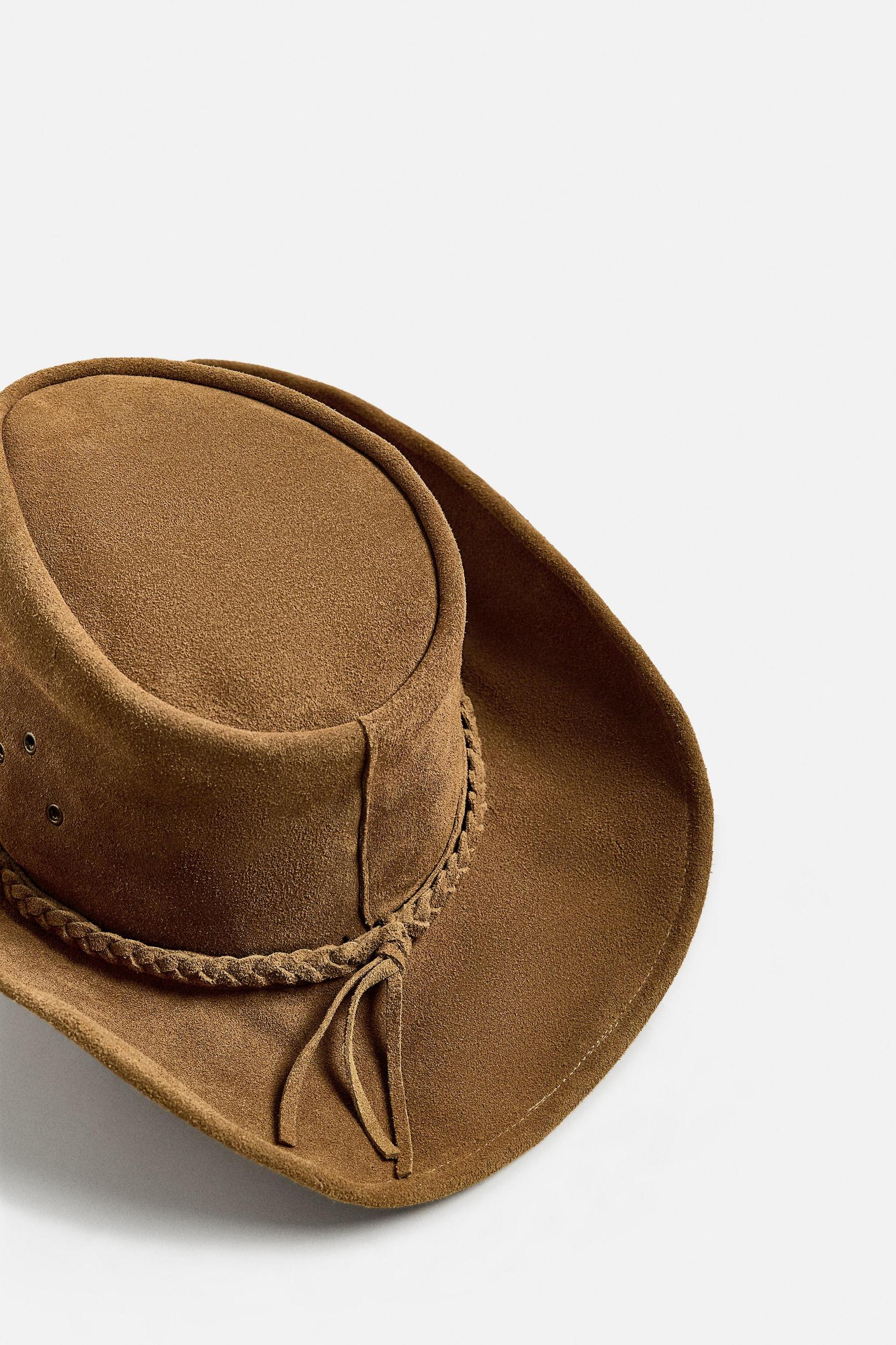 SUEDE LEATHER HAT Product Image