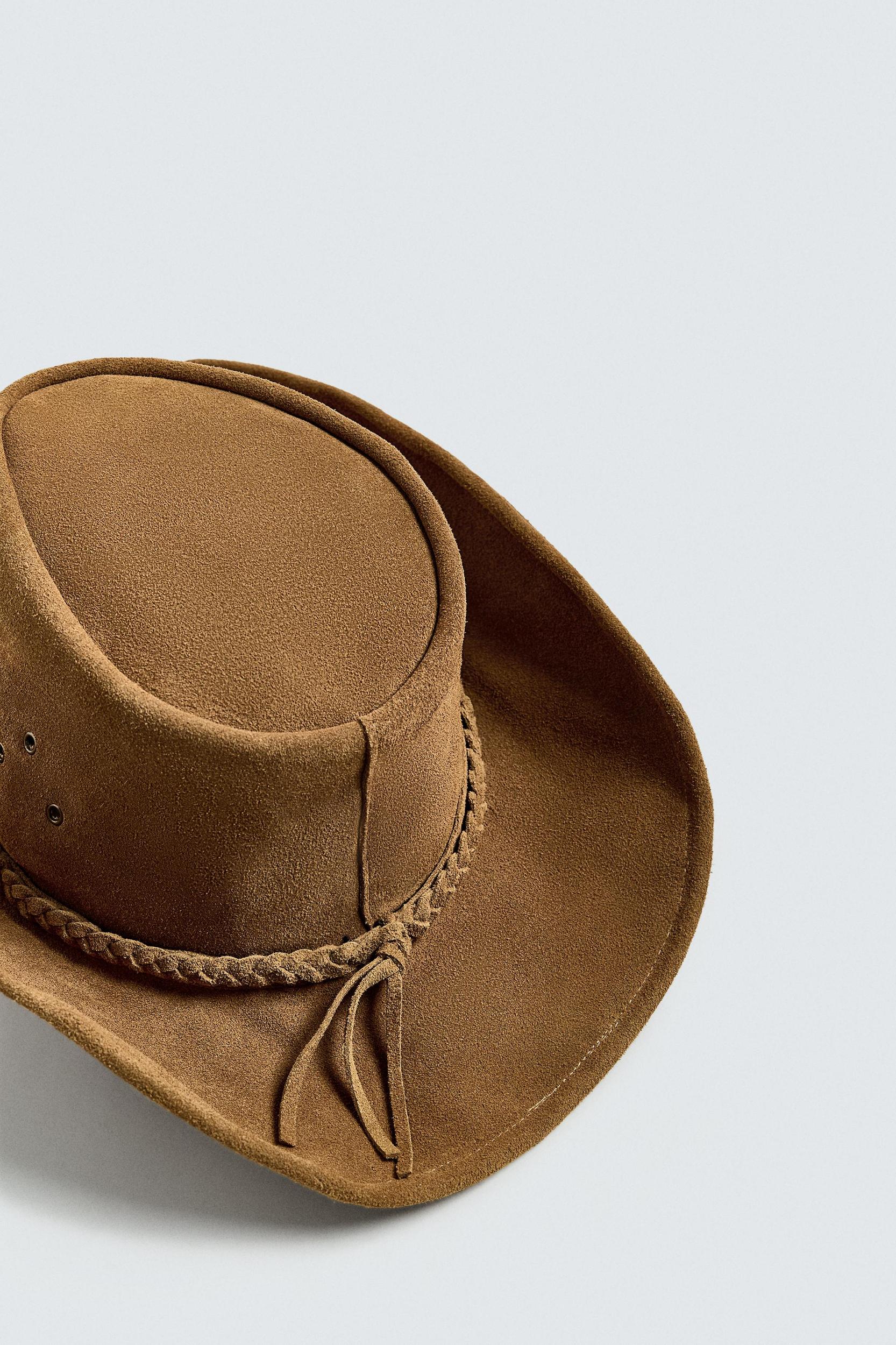 SUEDE LEATHER HAT Product Image