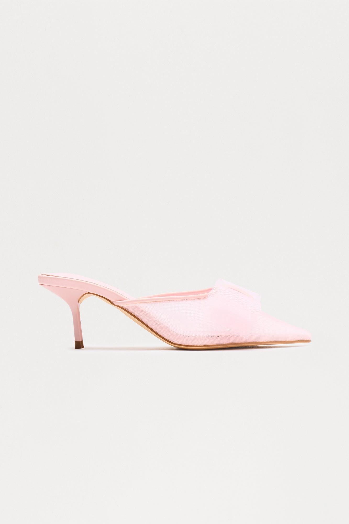 Fifer Tulle Bow Pumps - Pink Female Product Image