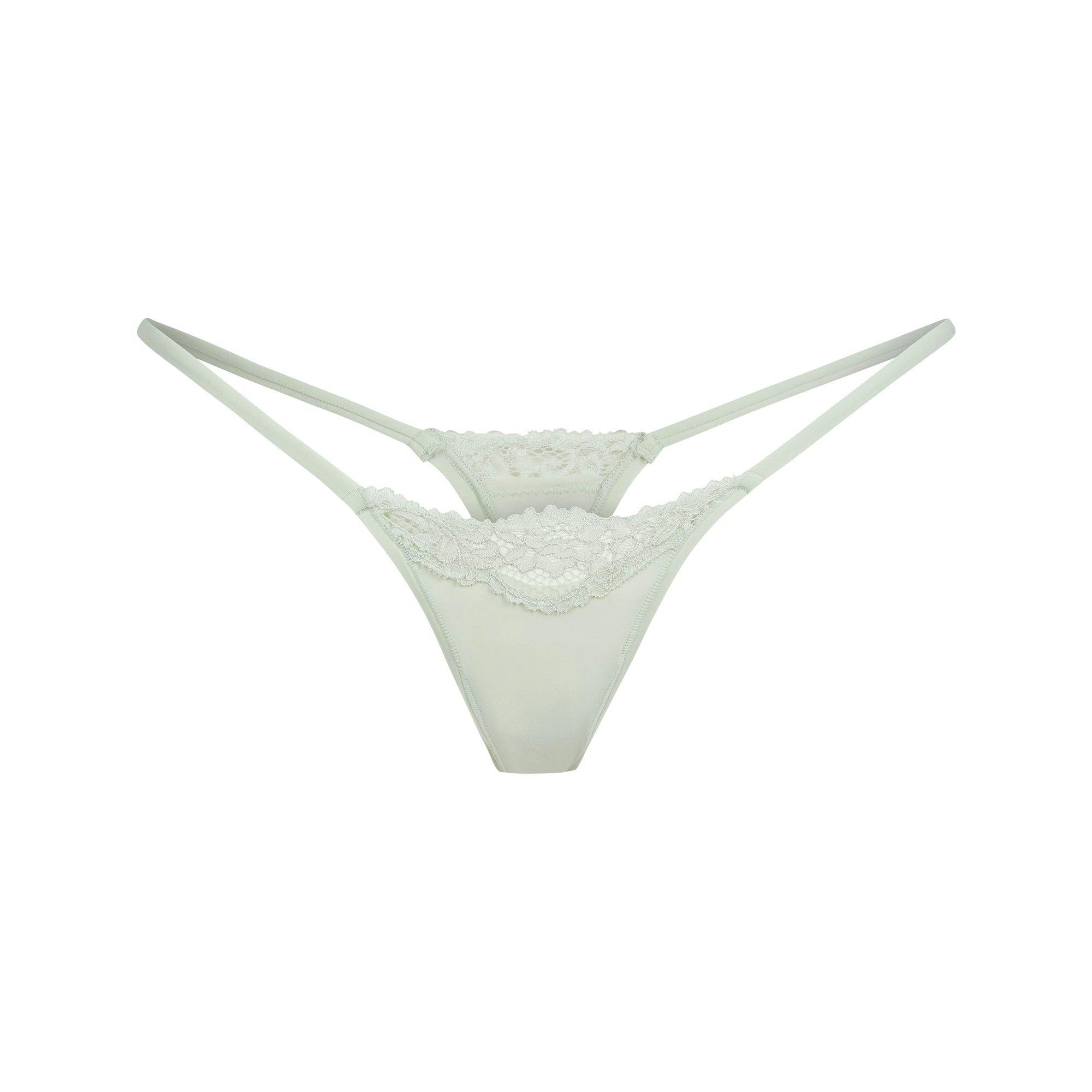 FITS EVERYBODY LACE STRING THONG | SPEARMINT Product Image