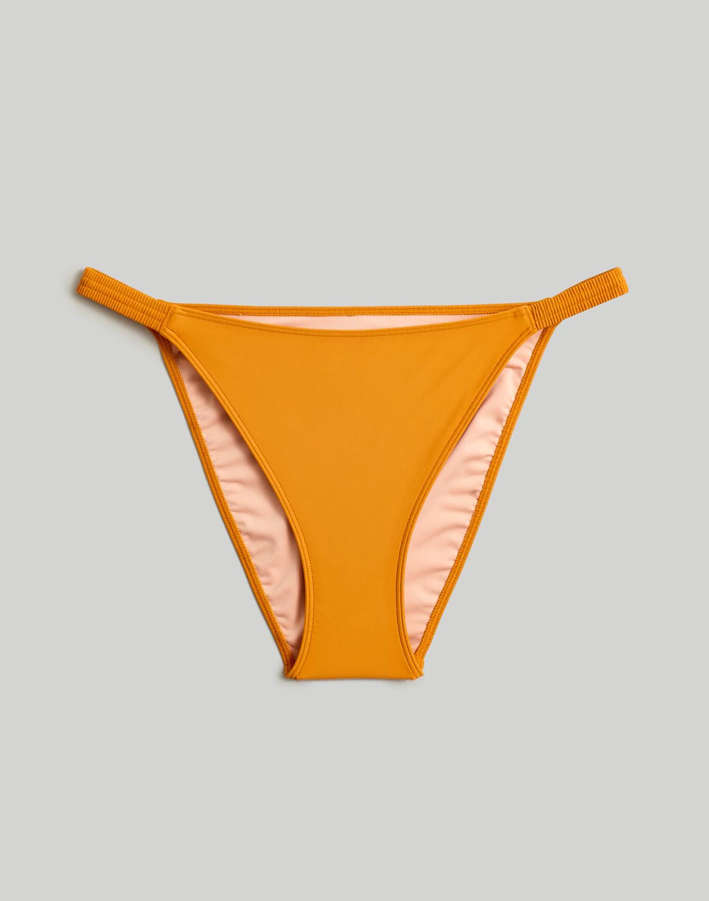 Mid-Rise Scrunchy Bikini Bottoms Product Image