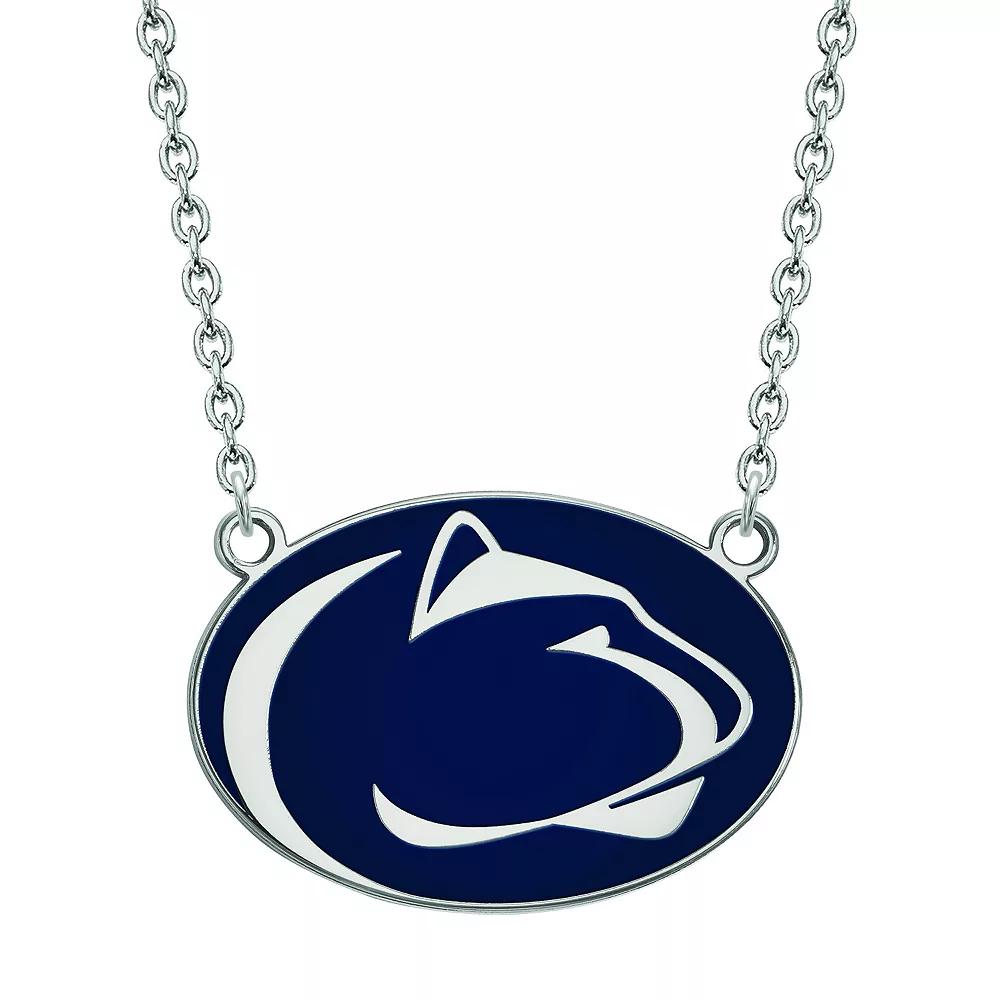 LogoArt Penn State Nittany Lions Sterling Silver Large Enamel Pendant, Women's, Size: 18 mm Product Image