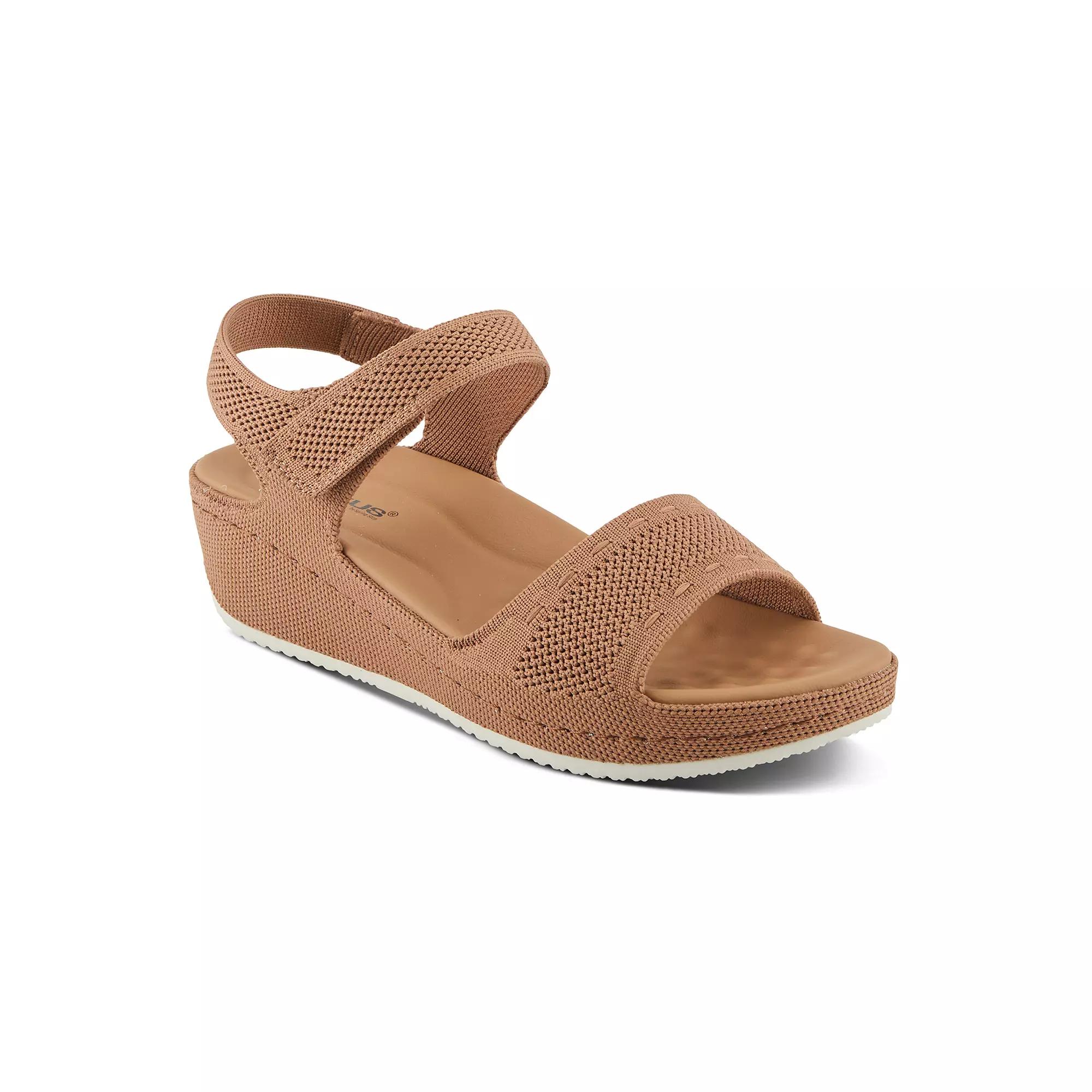 Flexus by Spring Step Meshon Women's Wedge Sandals, Size: 41, Brown Product Image