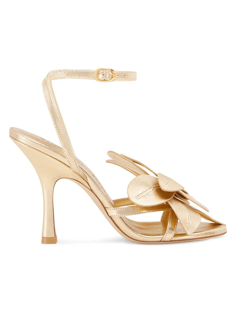 Womens Paradise 100MM Metallic Leather Stiletto Sandals Product Image