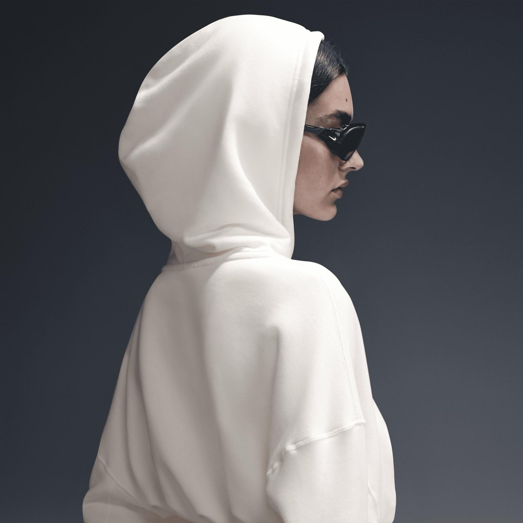 Nike Sportswear Women's Oversized Cropped French Terry Pullover Hoodie Product Image
