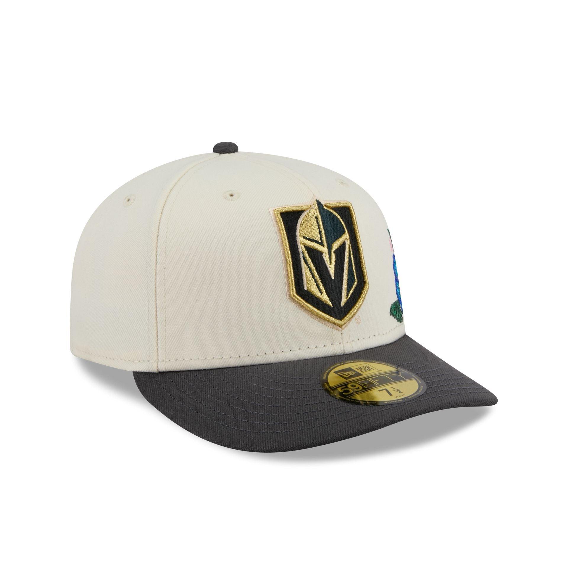 Vegas Golden Knights Tonal Florals White 59FIFTY Fitted Hat Male Product Image