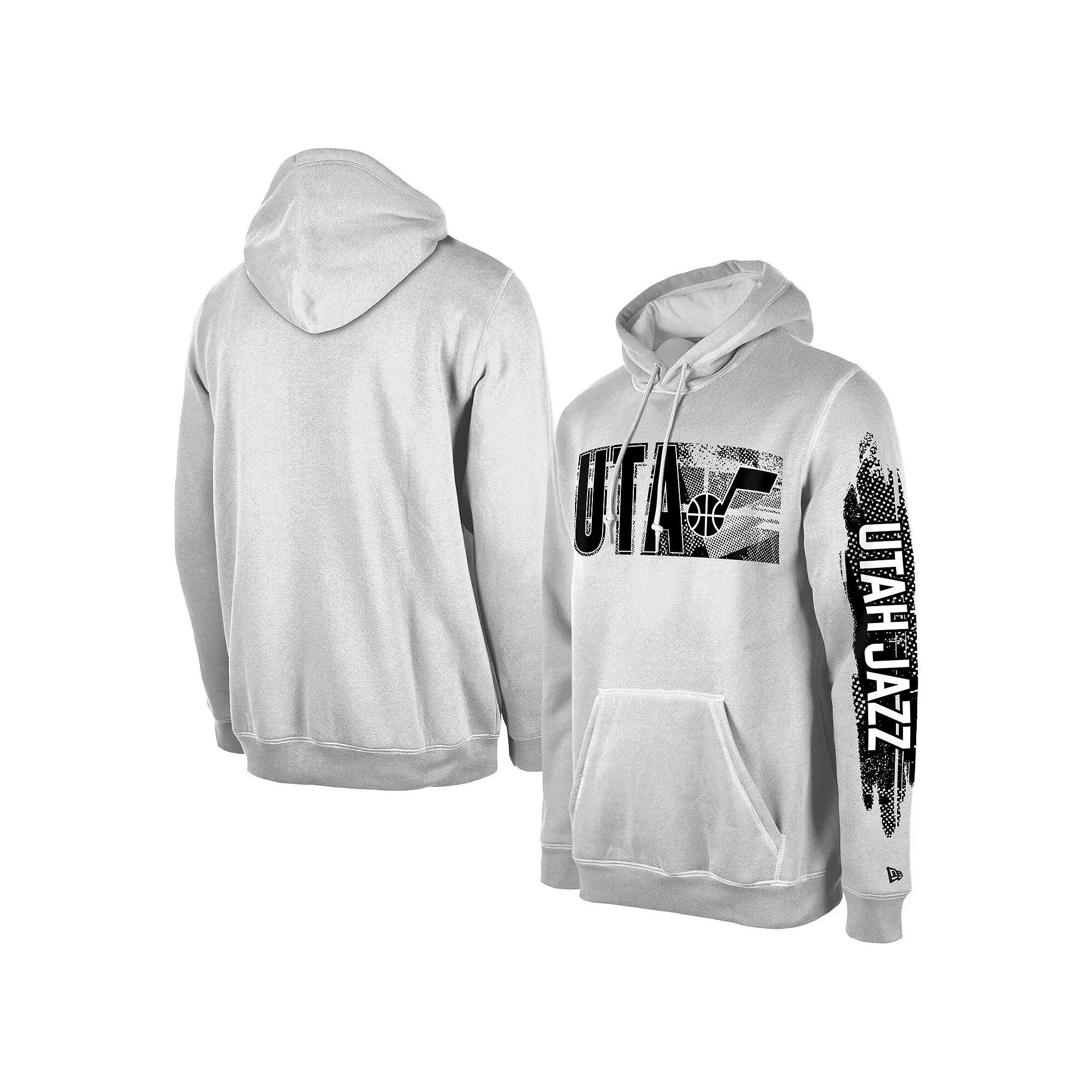 Men's New Era Utah Jazz White Tip-Off Collection Pullover Hoodie, Size: XL, Jaz White Product Image