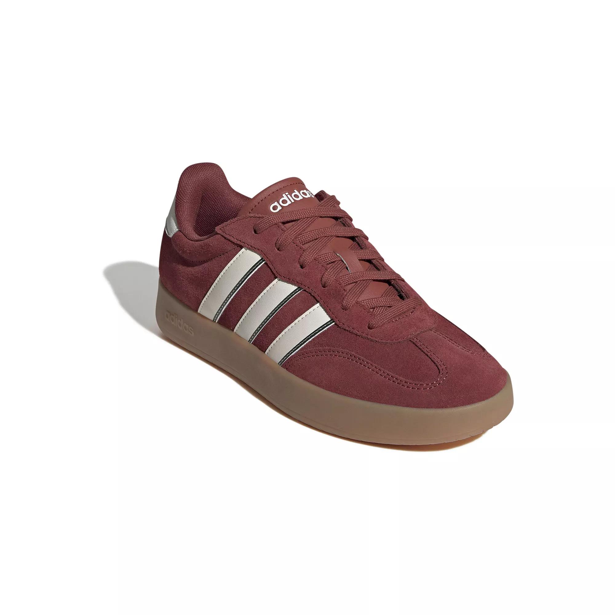 adidas Barreda Men's Sportswear Shoes, Size: 9, Ruby Off White Green Product Image