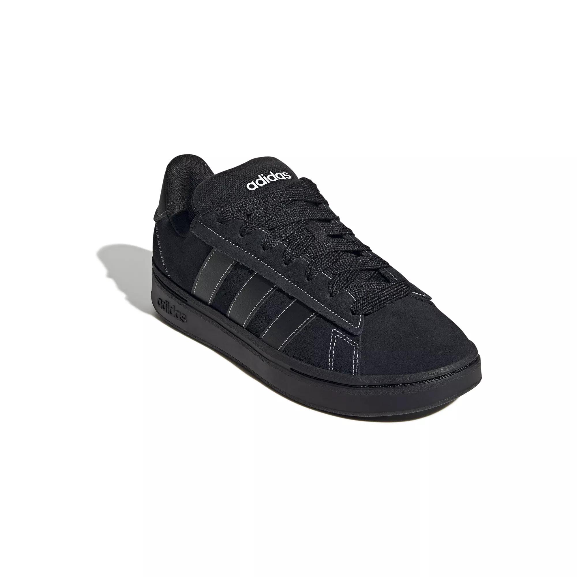 adidas Grand Court Alpha 00s Men's Sneakers, Size: 10.5, Black Black White Product Image