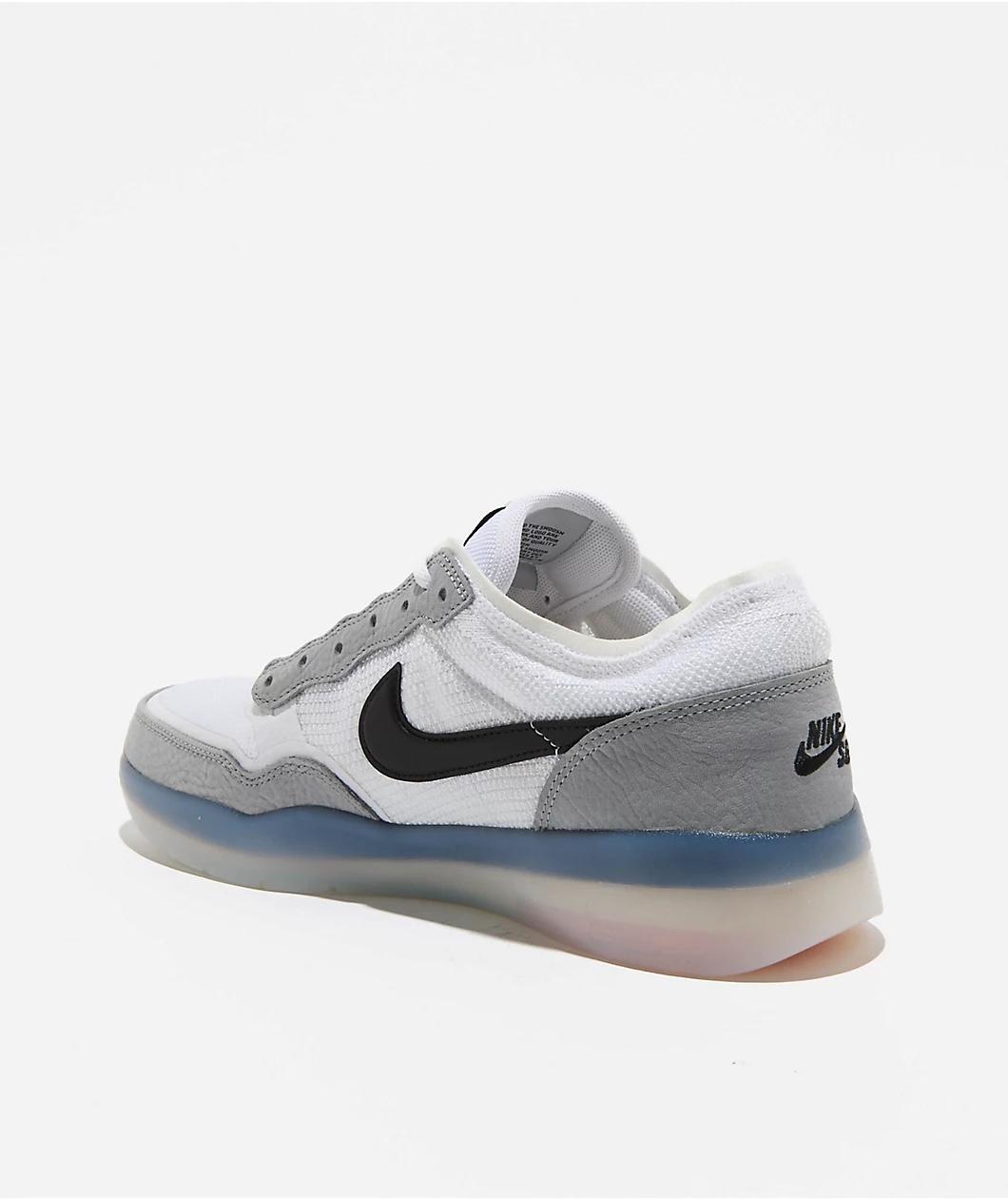 Nike SB PS8 QS Wolf Grey, White, Black Skate Shoes Product Image