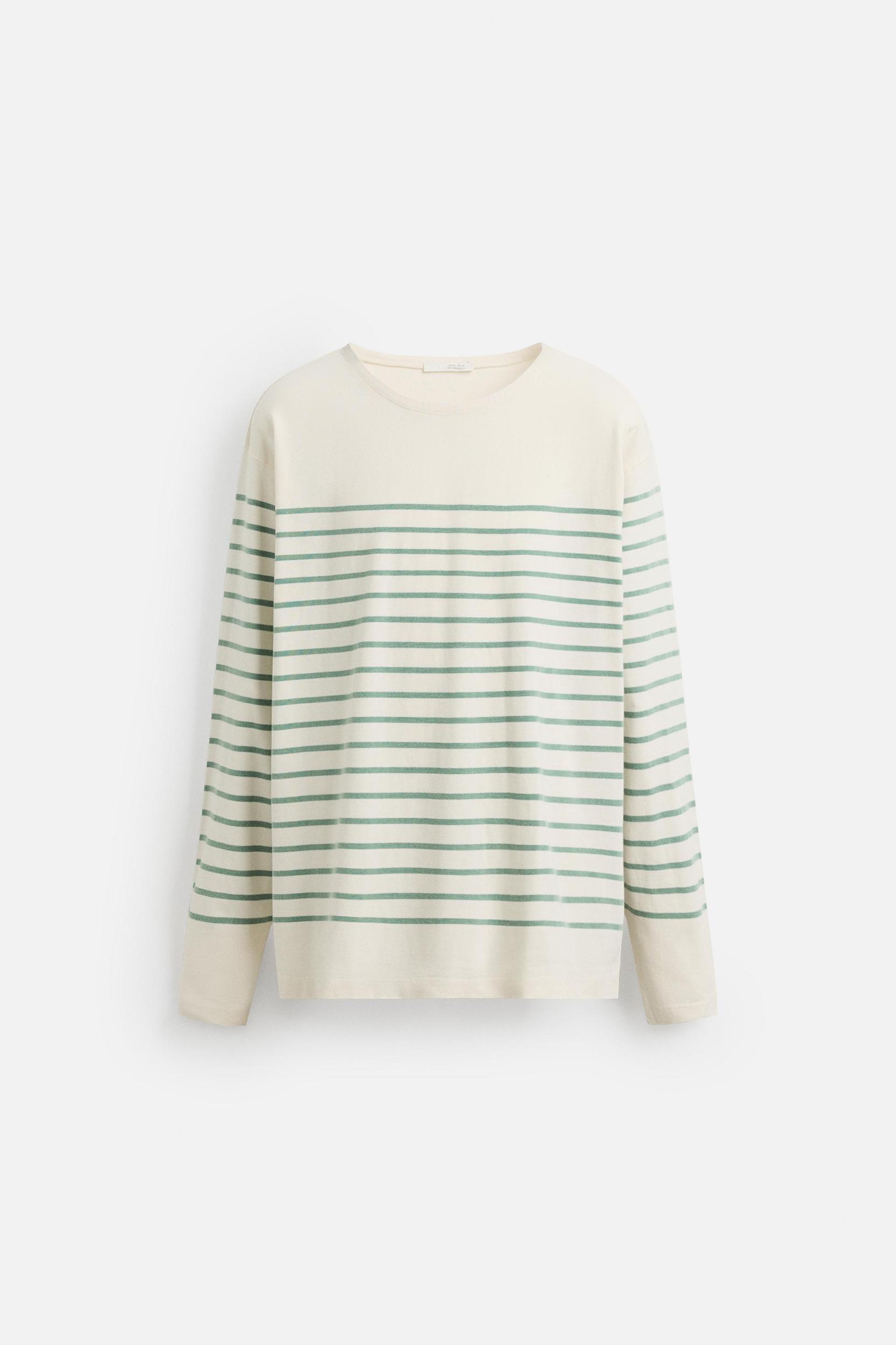STRIPED JACQUARD T-SHIRT Product Image