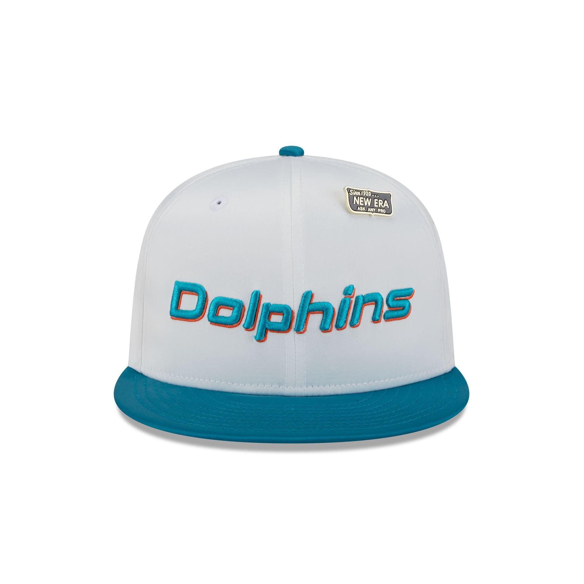 Miami Dolphins Spring Satin 59FIFTY Fitted Hat Male Product Image
