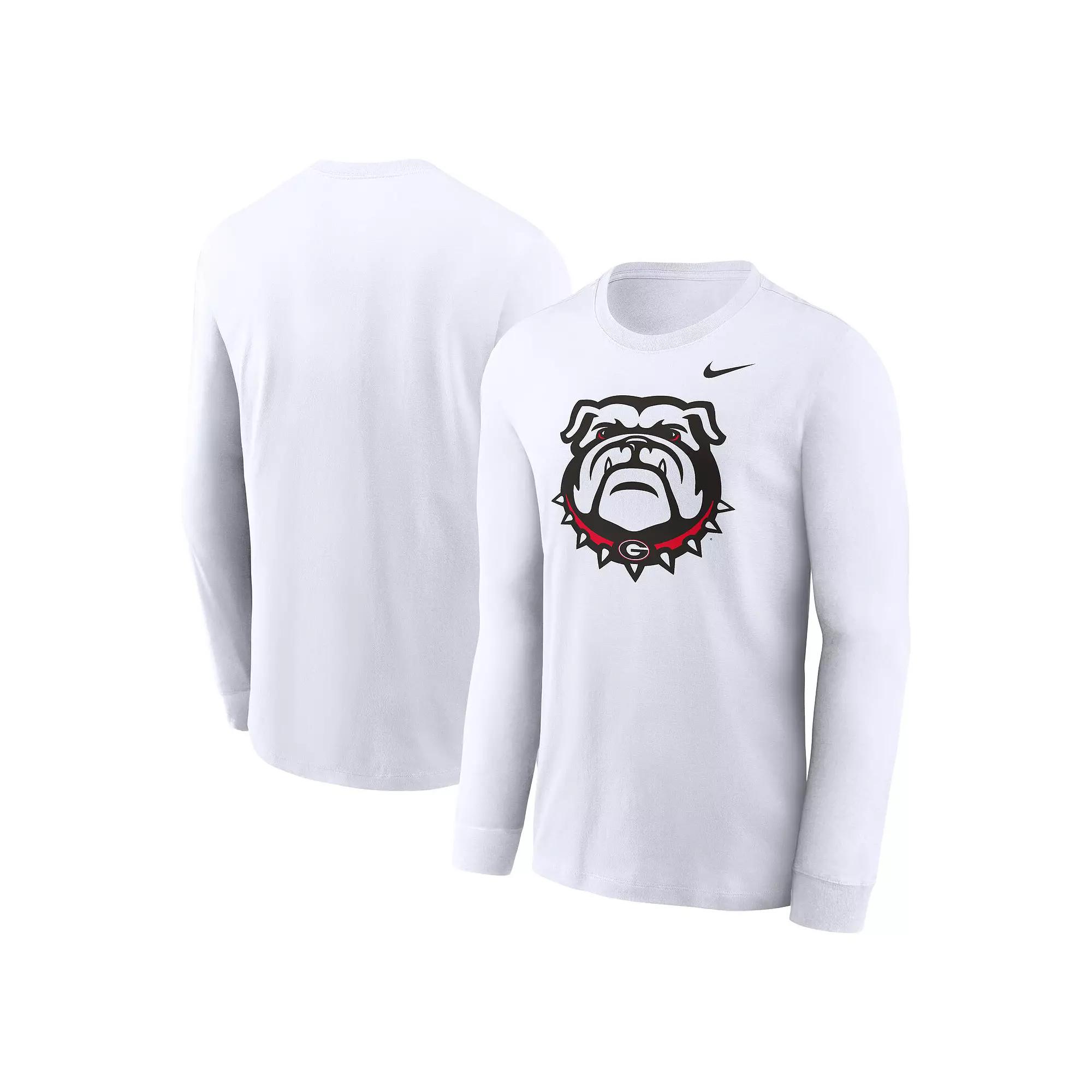 Men's Nike White Georgia Bulldogs Alternate Logo Long Sleeve T-Shirt, Size: Large Product Image