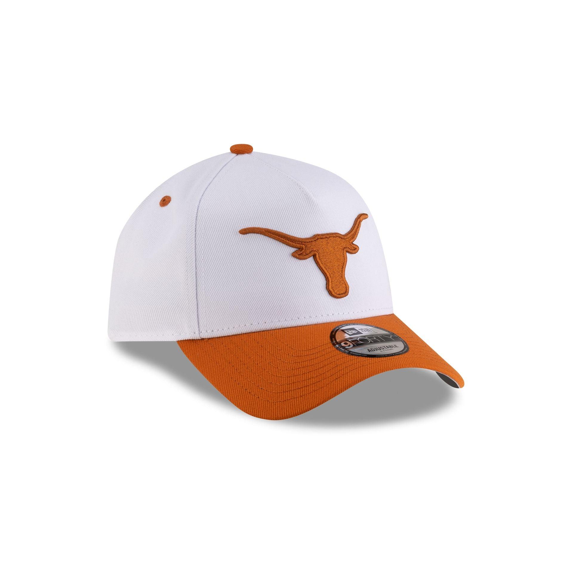 Texas Longhorns White 9FORTY A-Frame Snapback Hat Male Product Image