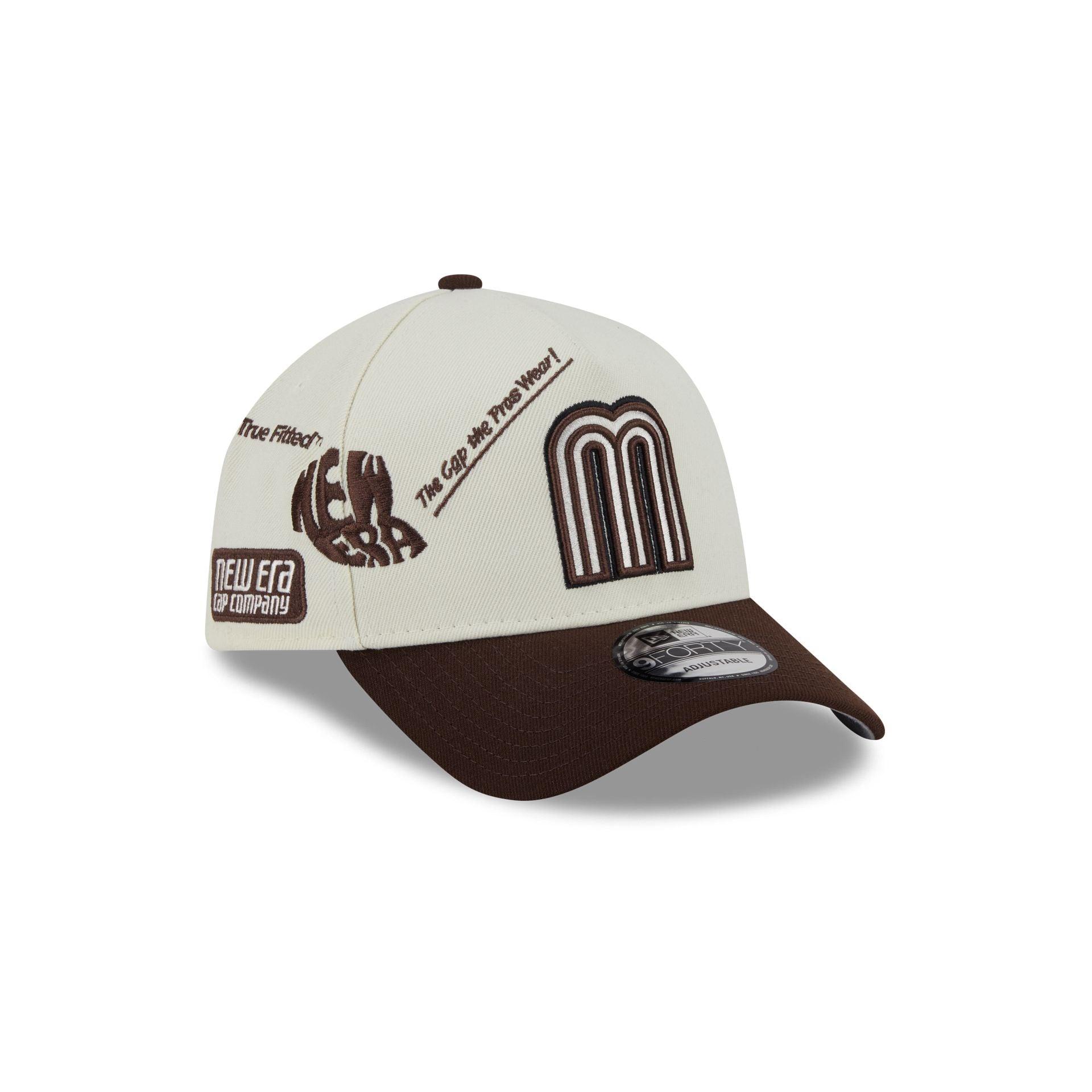 Mexico Baseball New Era Anniversary Logos Brown Visor 9FORTY M-Crown A-Frame Snapback Hat Male Product Image