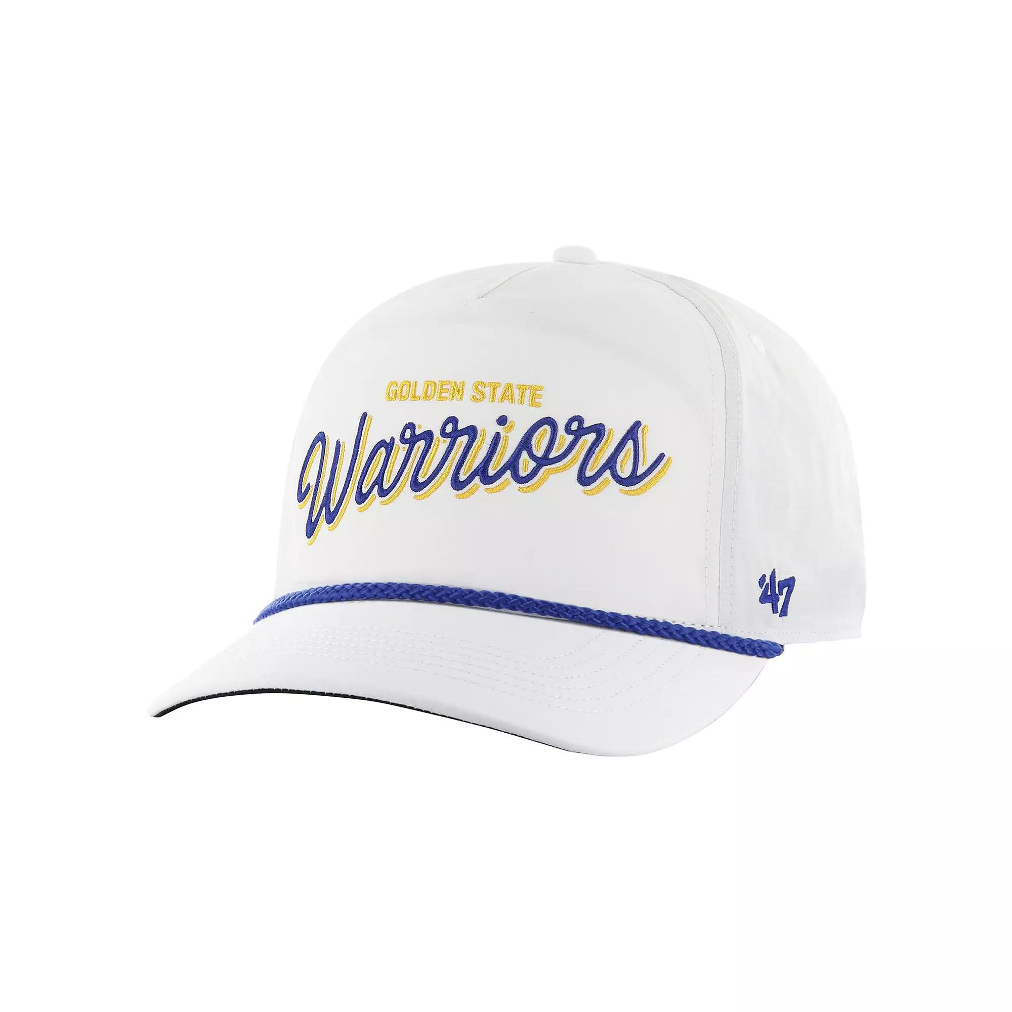 Men's '47 White Golden State Warriors Fairway Hitch brrr Adjustable Hat Product Image
