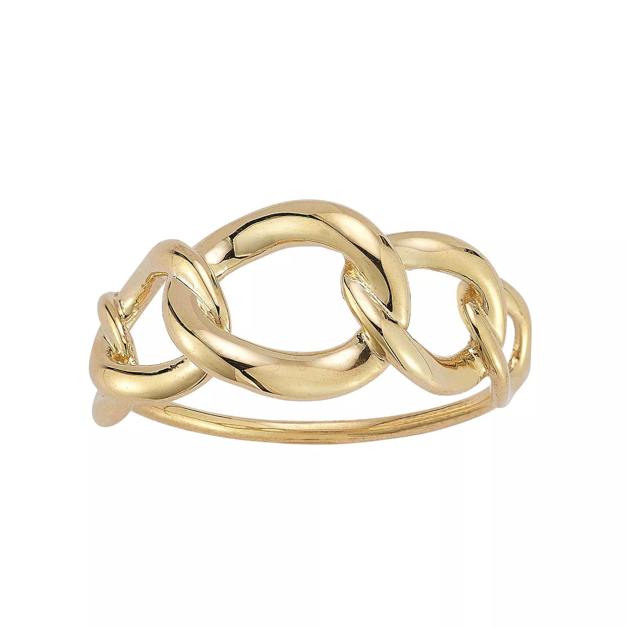 LUMINOR GOLD 14k Gold Graduating Link Ring, Women's, Size: 7 Product Image