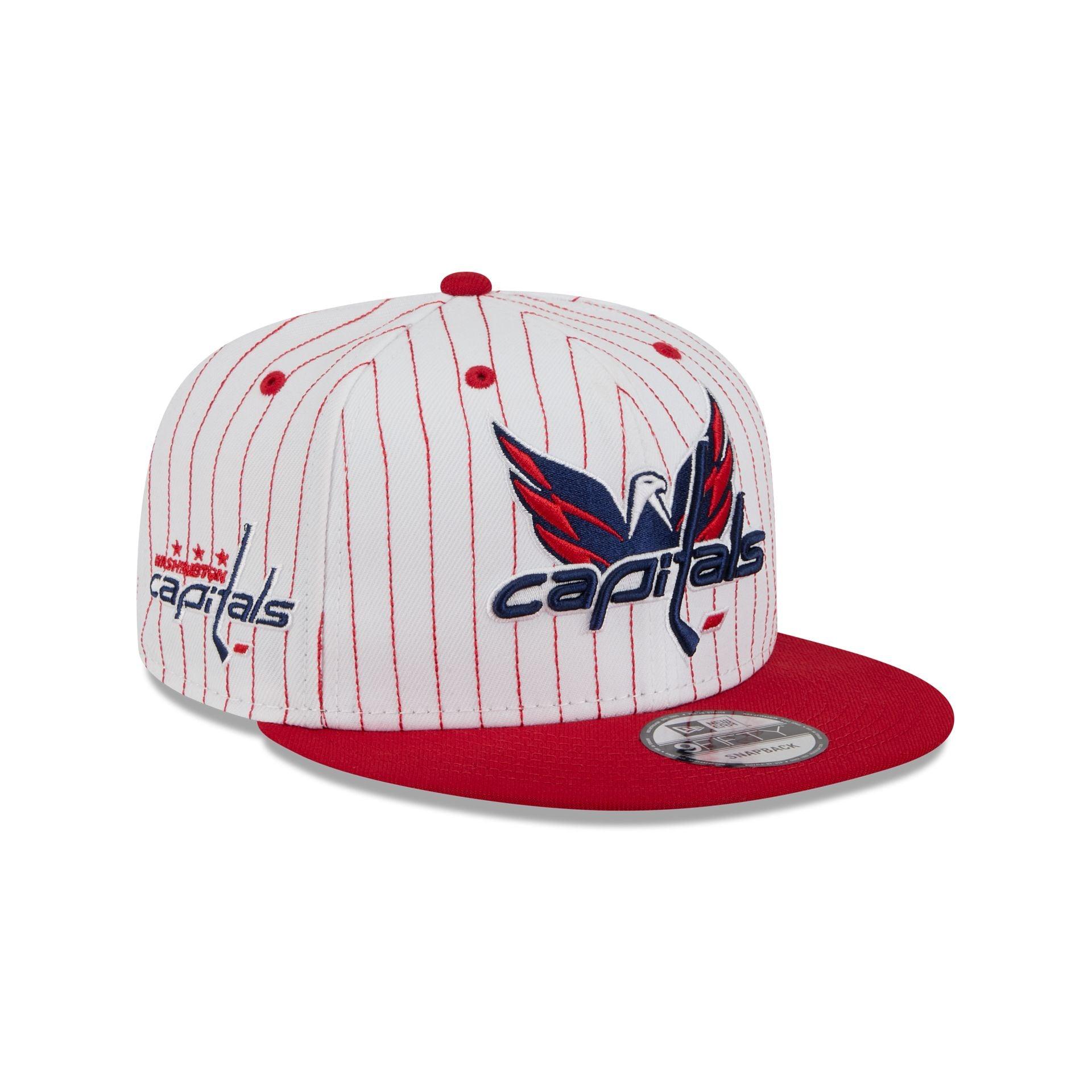 Washington Capitals Deceptor Pinstripe 9FIFTY Snapback Hat Male Product Image